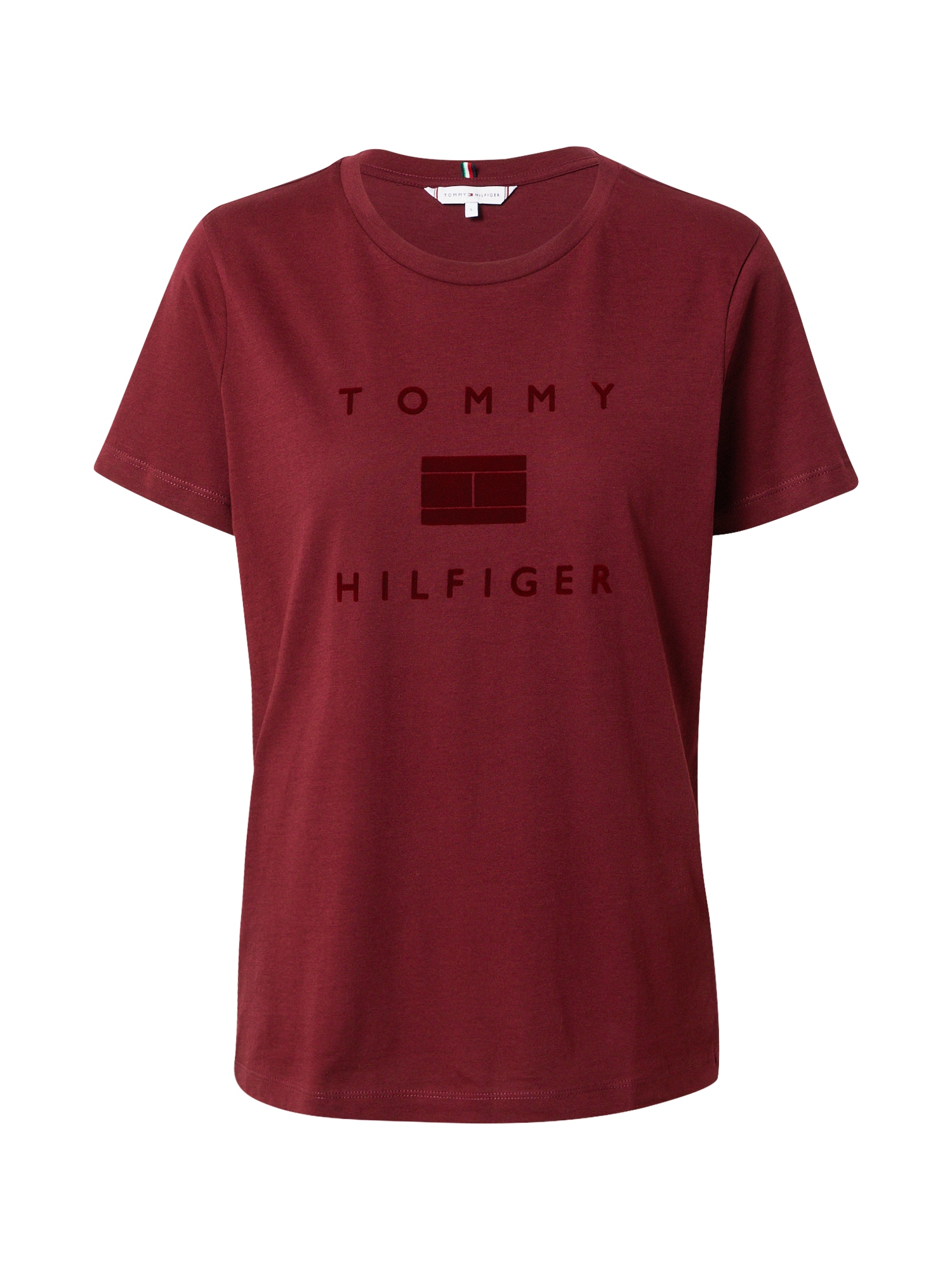 TOMMY HILFIGER Póló  borvörös / sötétvörös