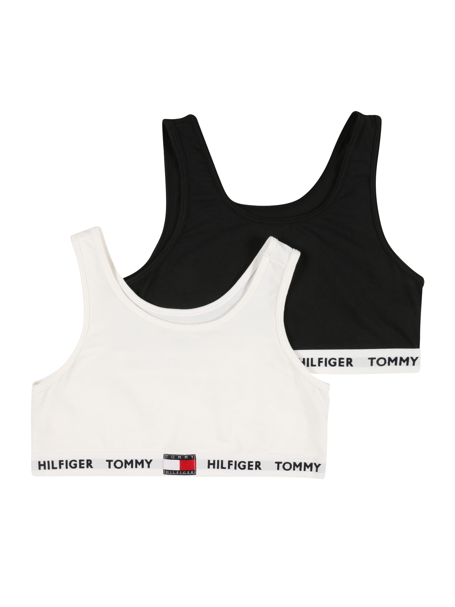 Tommy Hilfiger Underwear Melltartó  fehér / fekete / tűzpiros