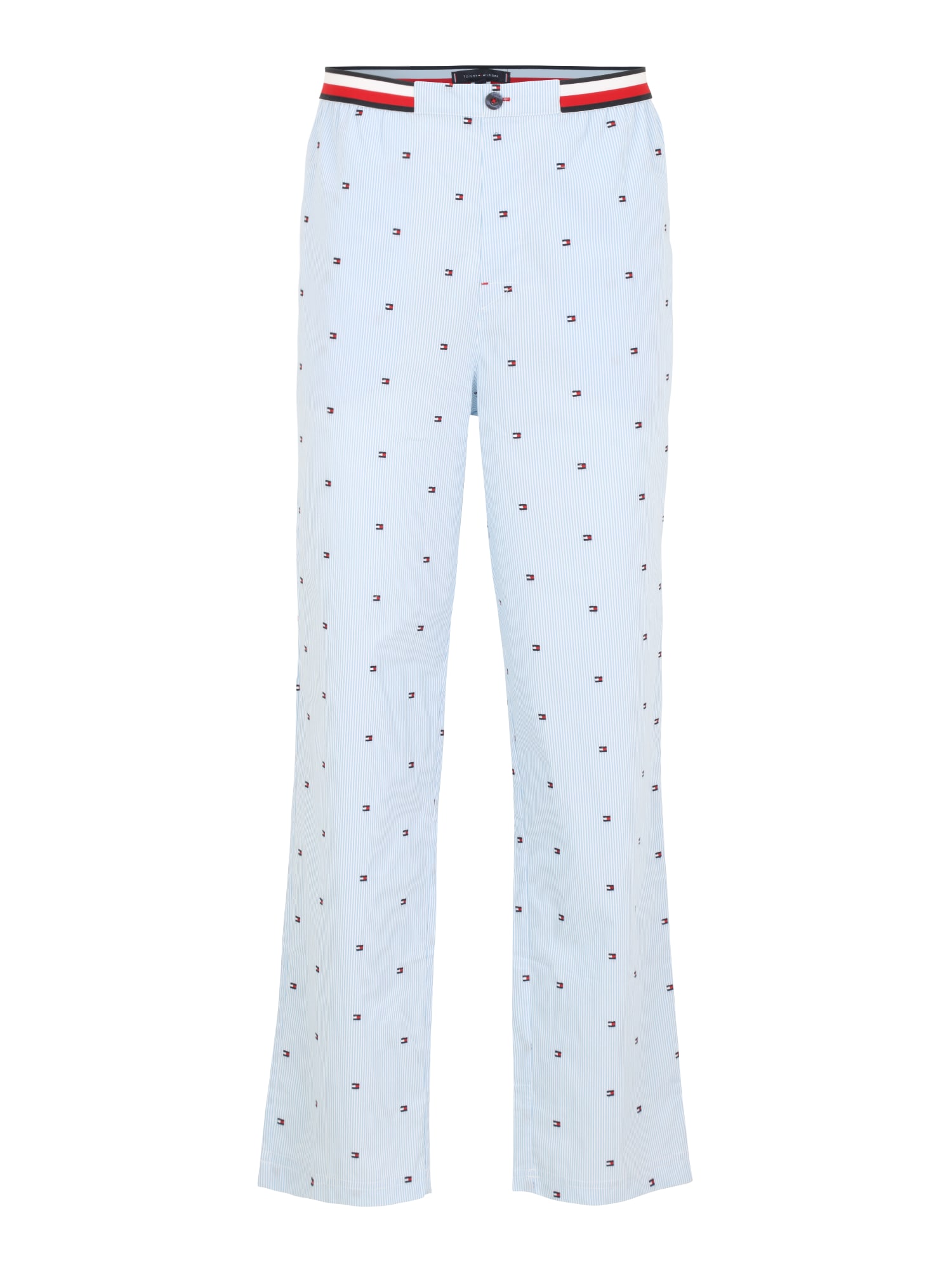 Tommy Hilfiger Underwear Pizsama nadrágok  világoskék / fehér / tengerészkék / piros
