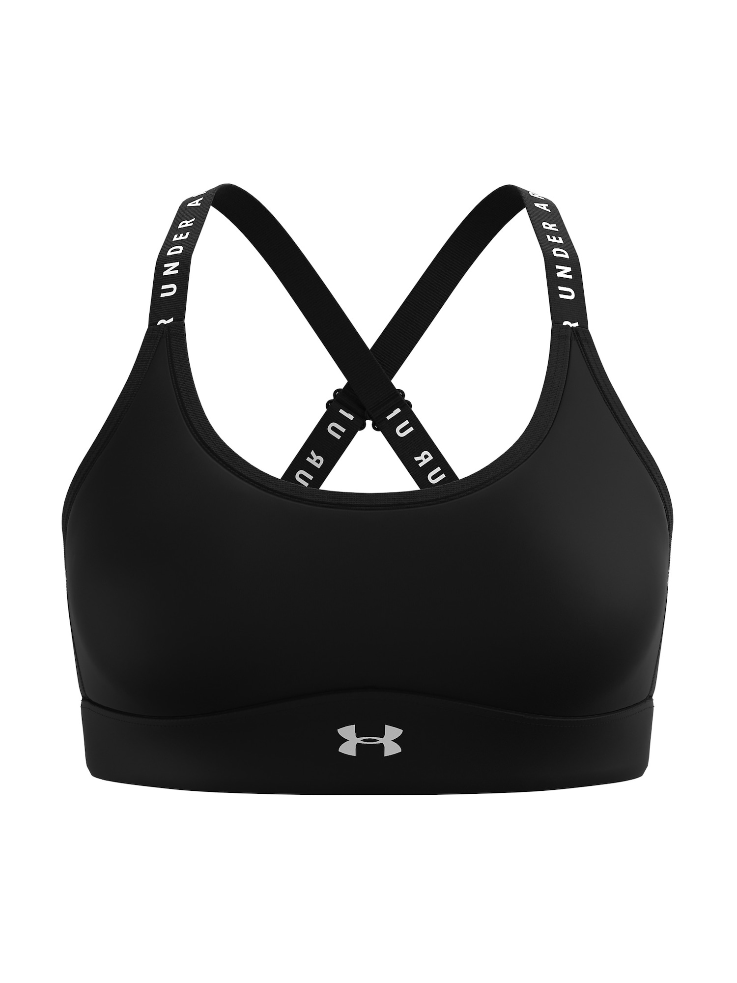 UNDER ARMOUR Sportmelltartók 'Infinity'  fekete / fehér