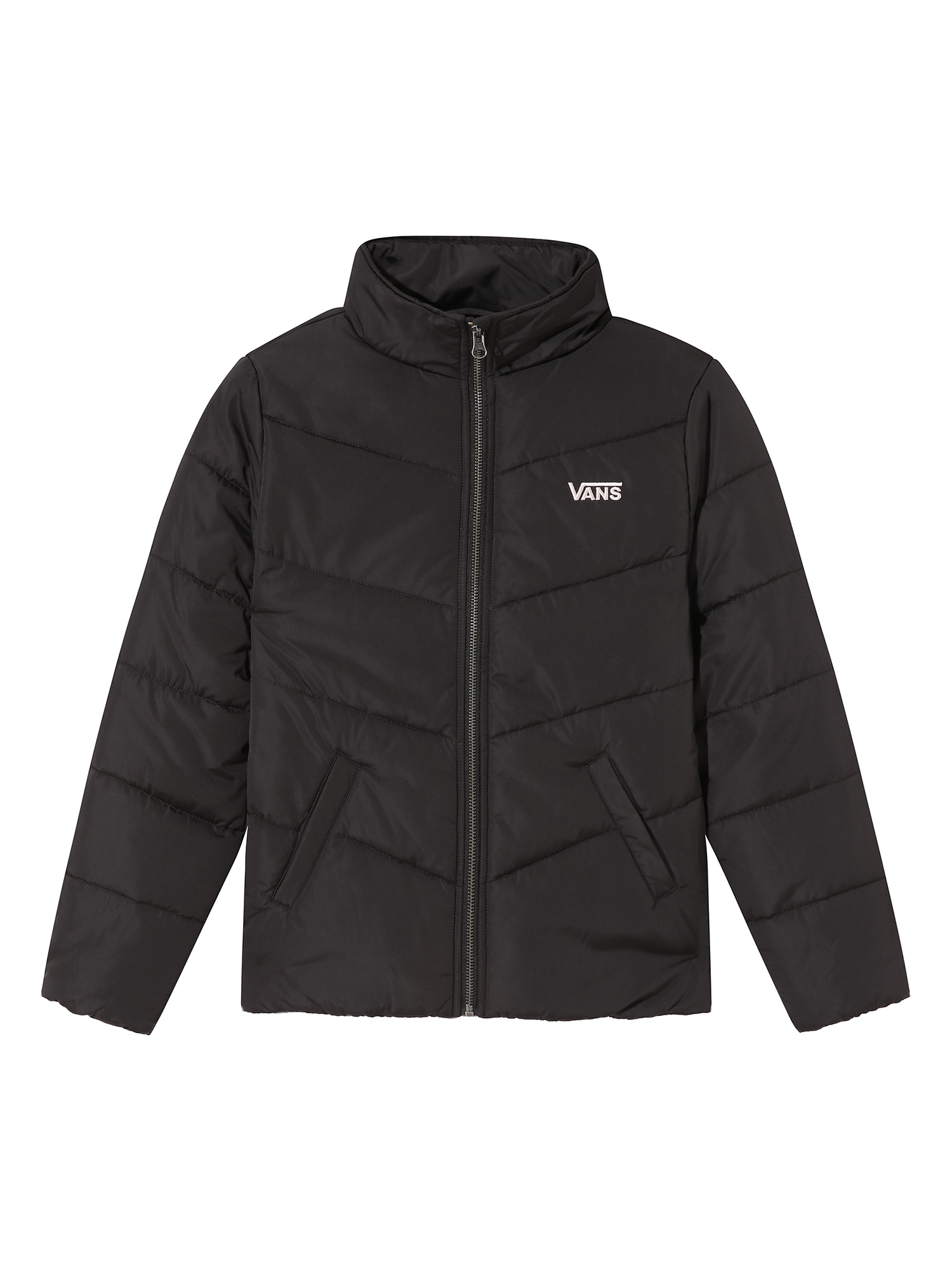 VANS Átmeneti dzseki 'FOUNDRY PUFFER'  fekete / fehér