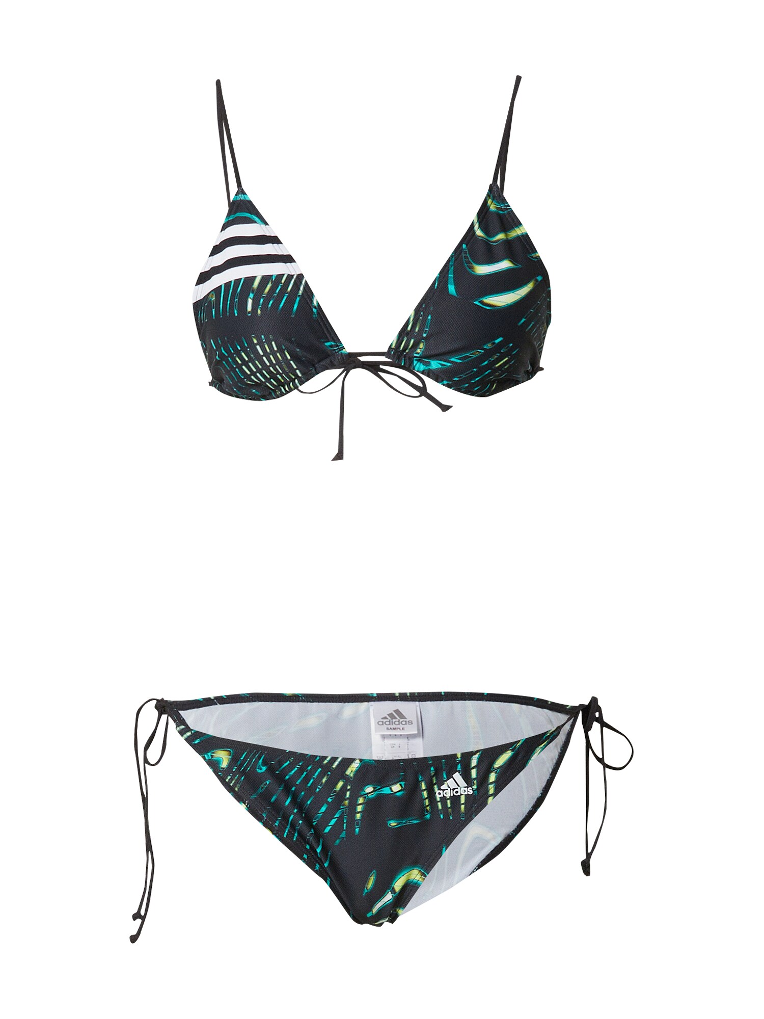ADIDAS PERFORMANCE Sport bikini  fekete / vízszín / fehér