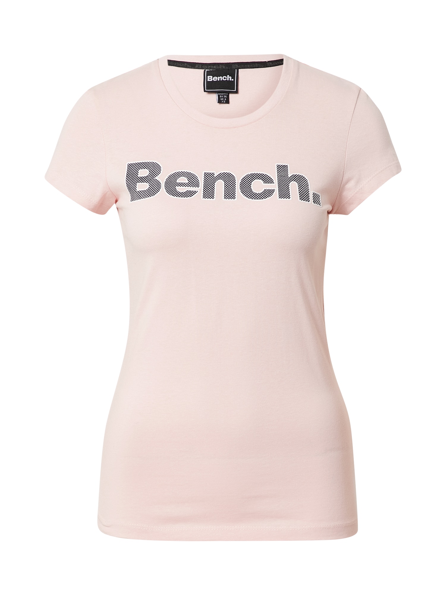 BENCH Póló 'LEORA'  rózsaszín / fekete / fehér