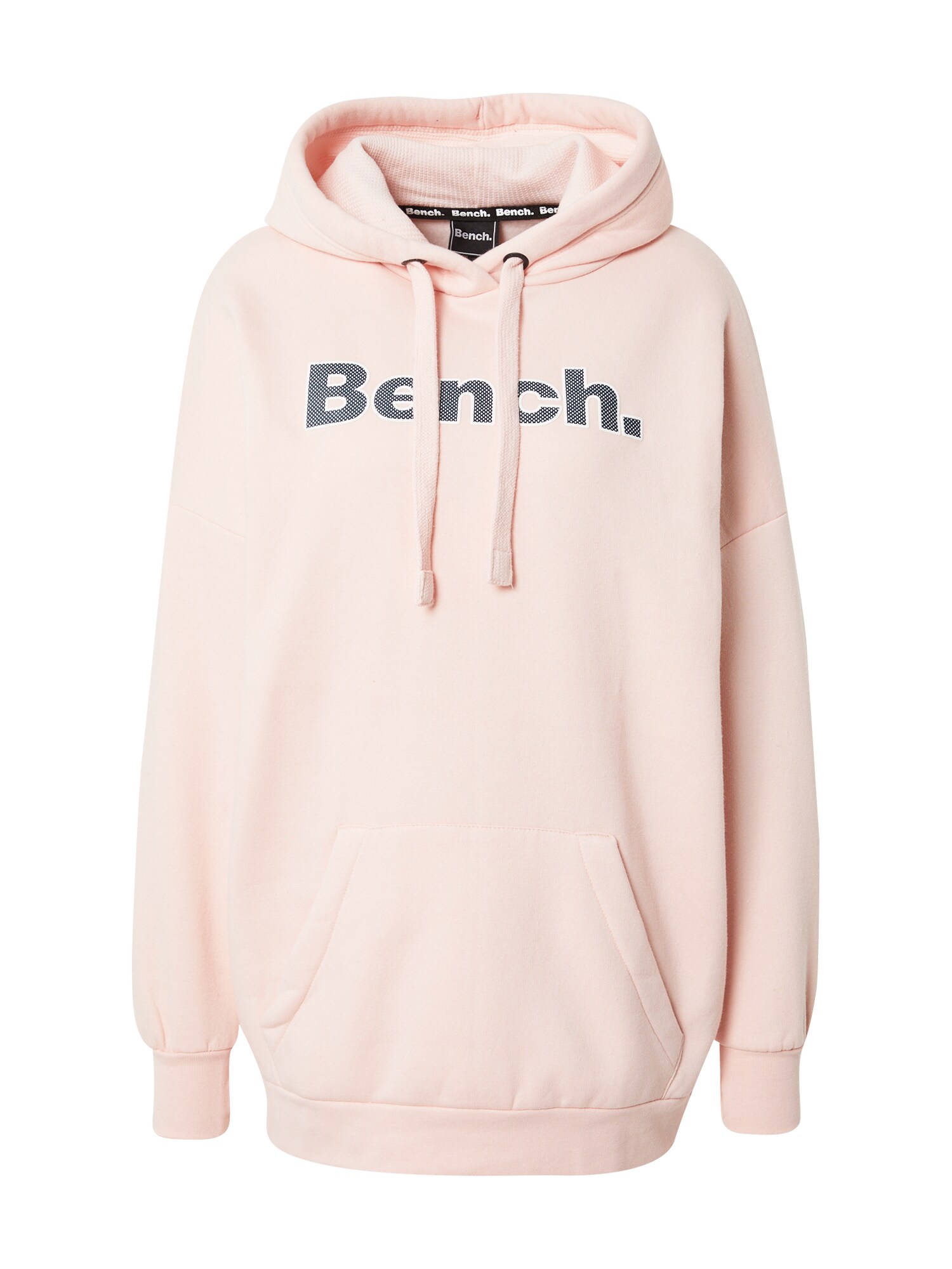 BENCH Tréning póló 'DAYLA'  világos-rózsaszín / fehér / tengerészkék