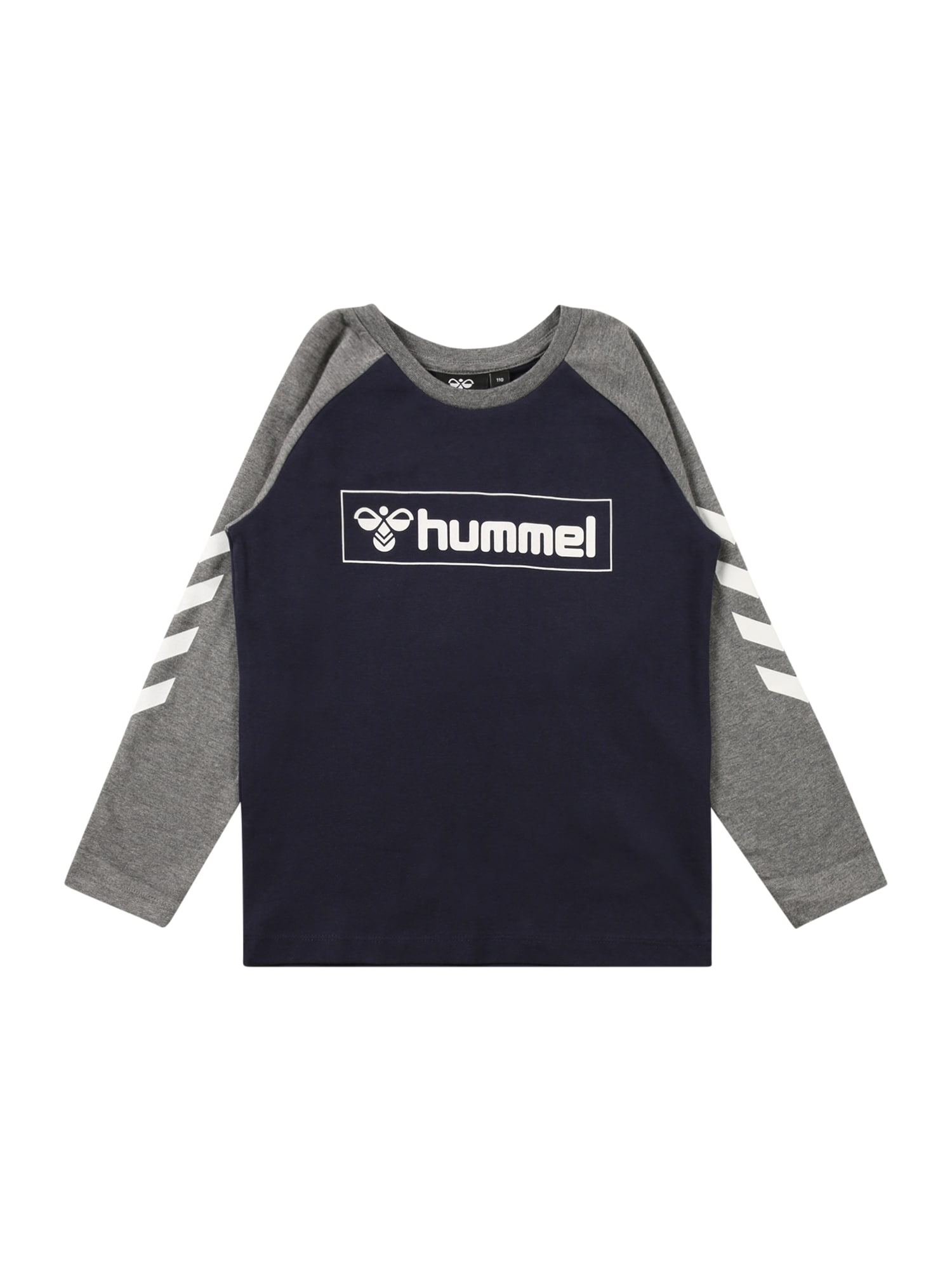 Hummel Póló  szürke / sötétkék / fehér