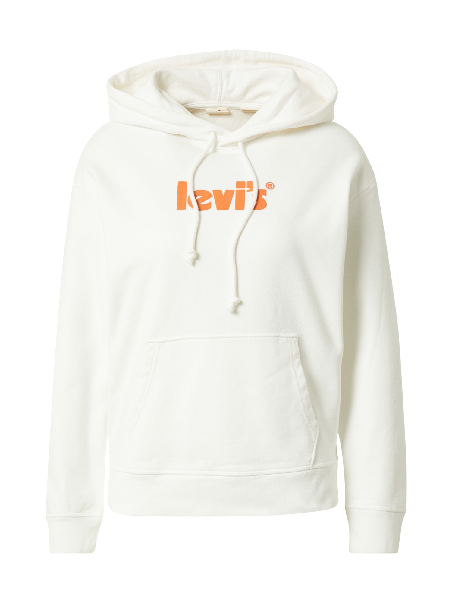 LEVI'S Tréning póló  természetes fehér / sötét narancssárga