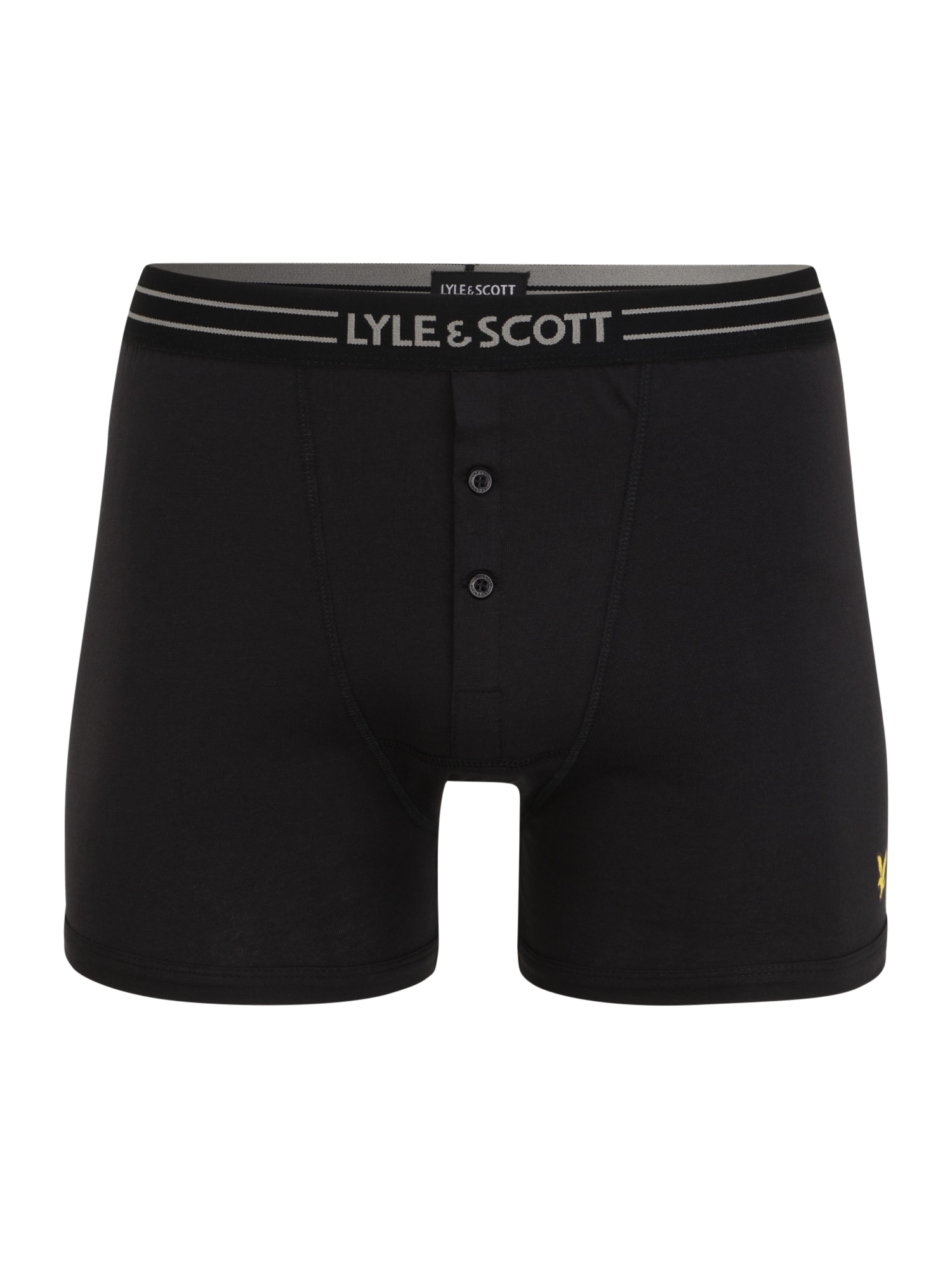 Lyle & Scott Boxeralsók 'Lewis'  fekete / szürke / sárga