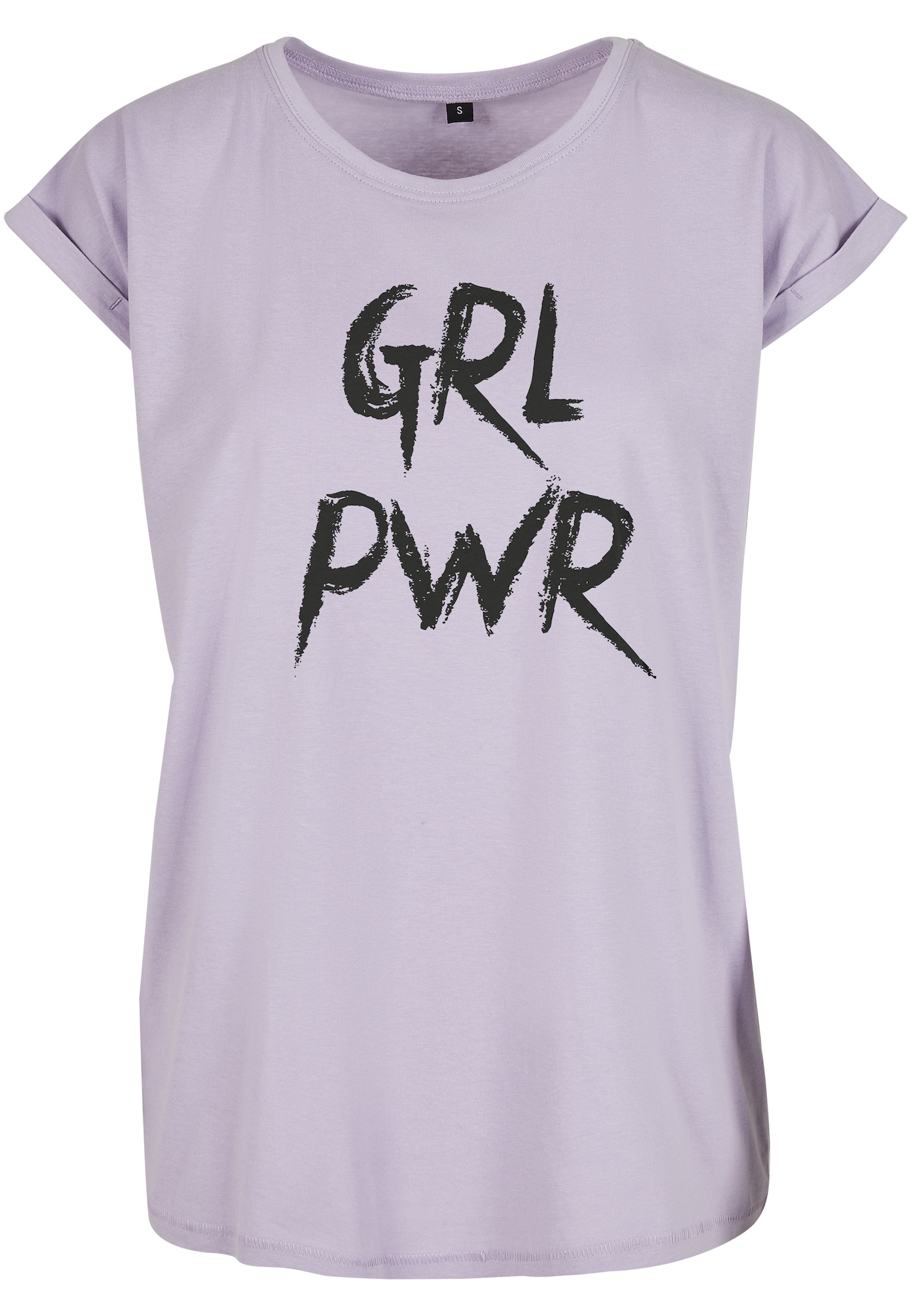 Merchcode Póló 'Grl Pwr'  lila / fekete