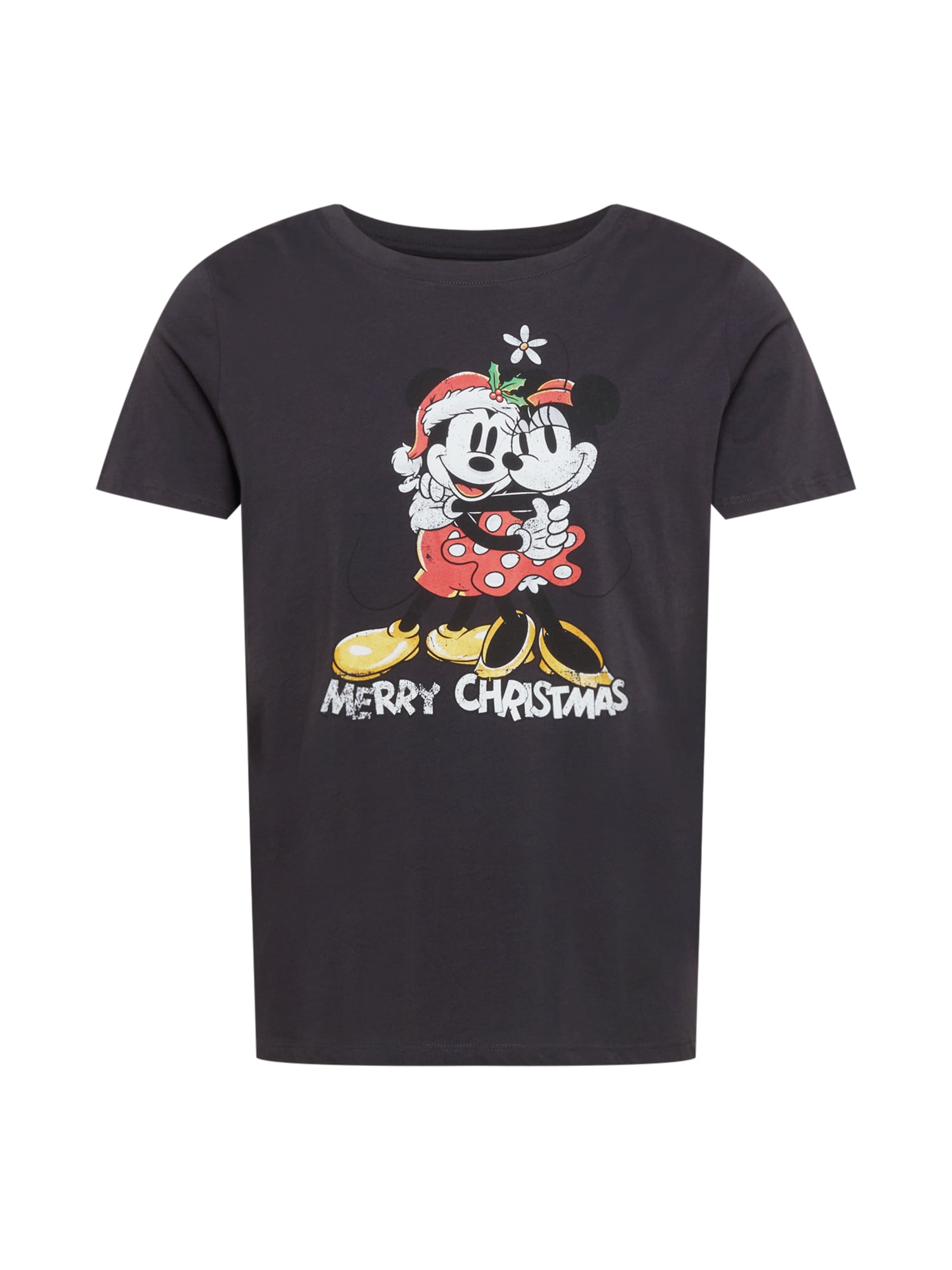ONLY Carmakoma Póló 'Minnie and Mickey Christmas'  sárga / dinnye / fehér / világoszöld / antracit