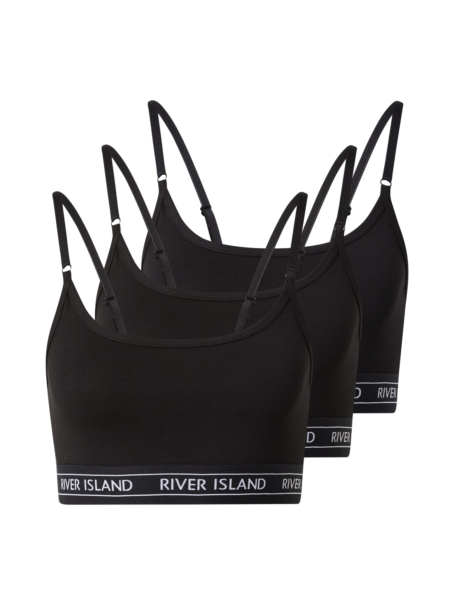 River Island Hálóingek  fekete / fehér