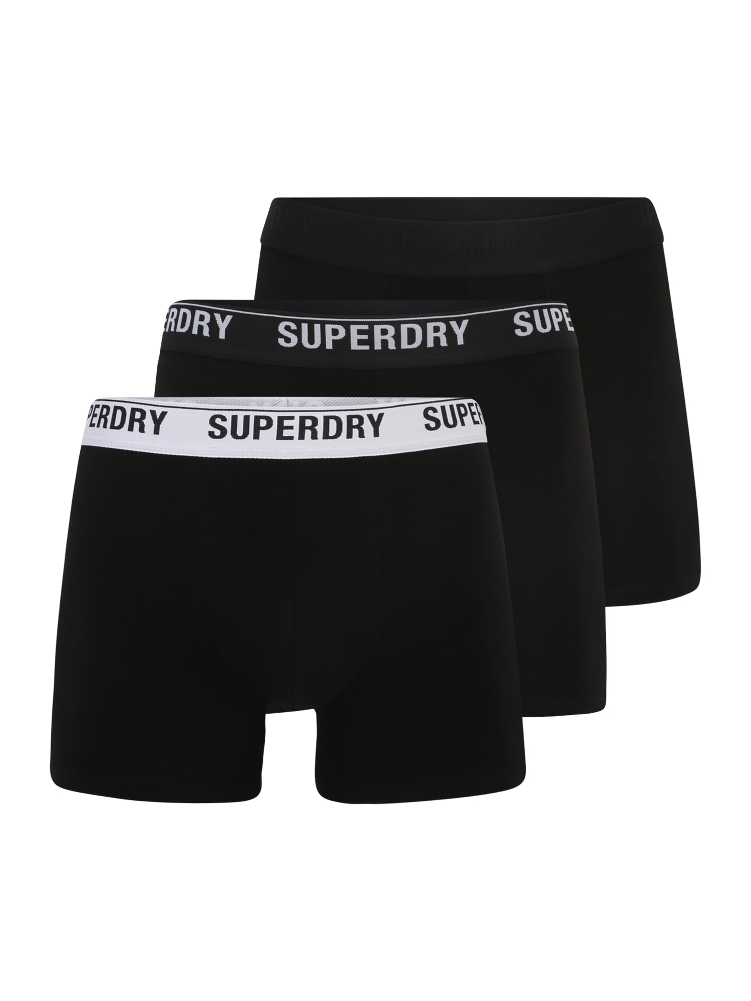 Superdry Boxeralsók  fekete / fehér / világoskék