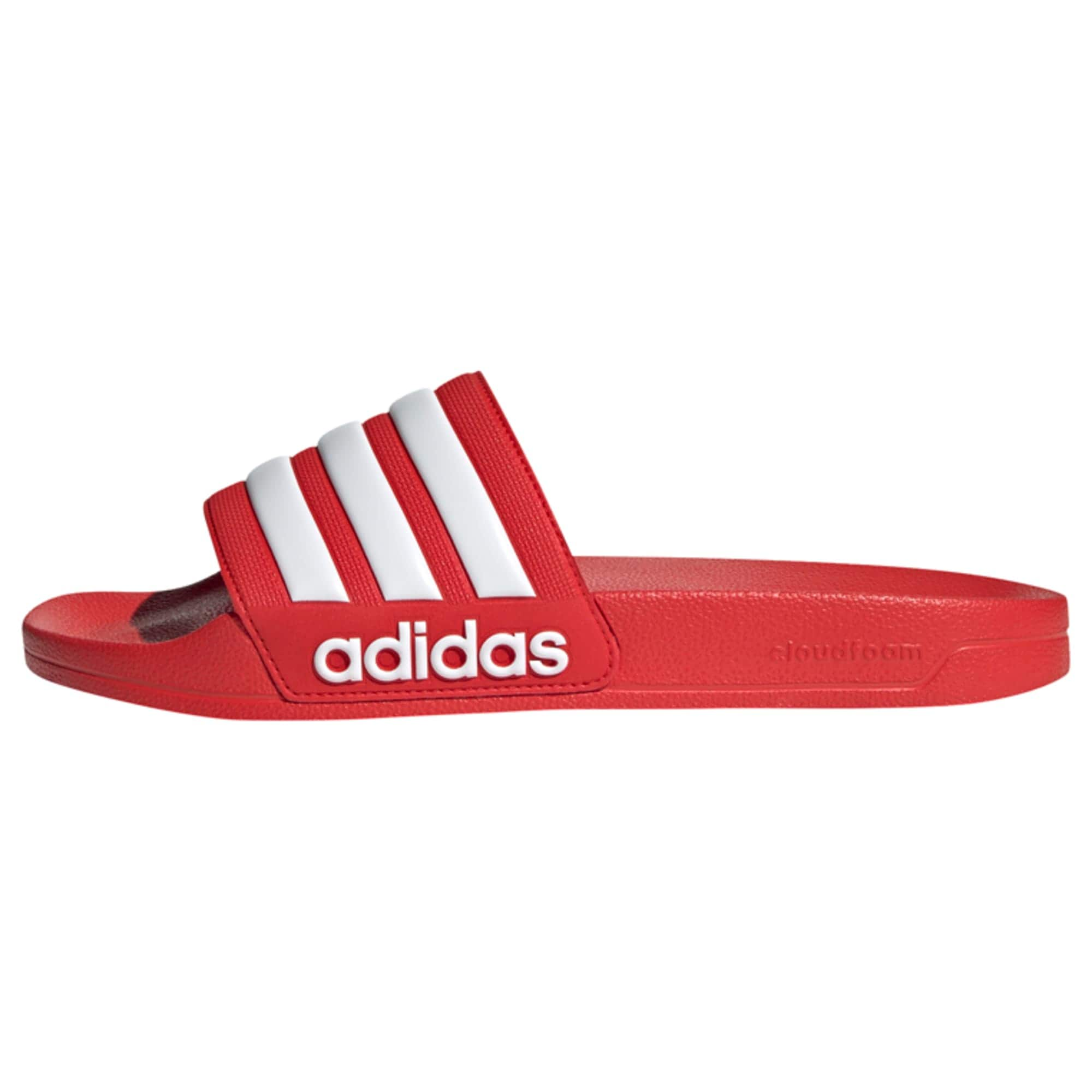 ADIDAS PERFORMANCE Strandcipő 'Adilette'  piros / fehér