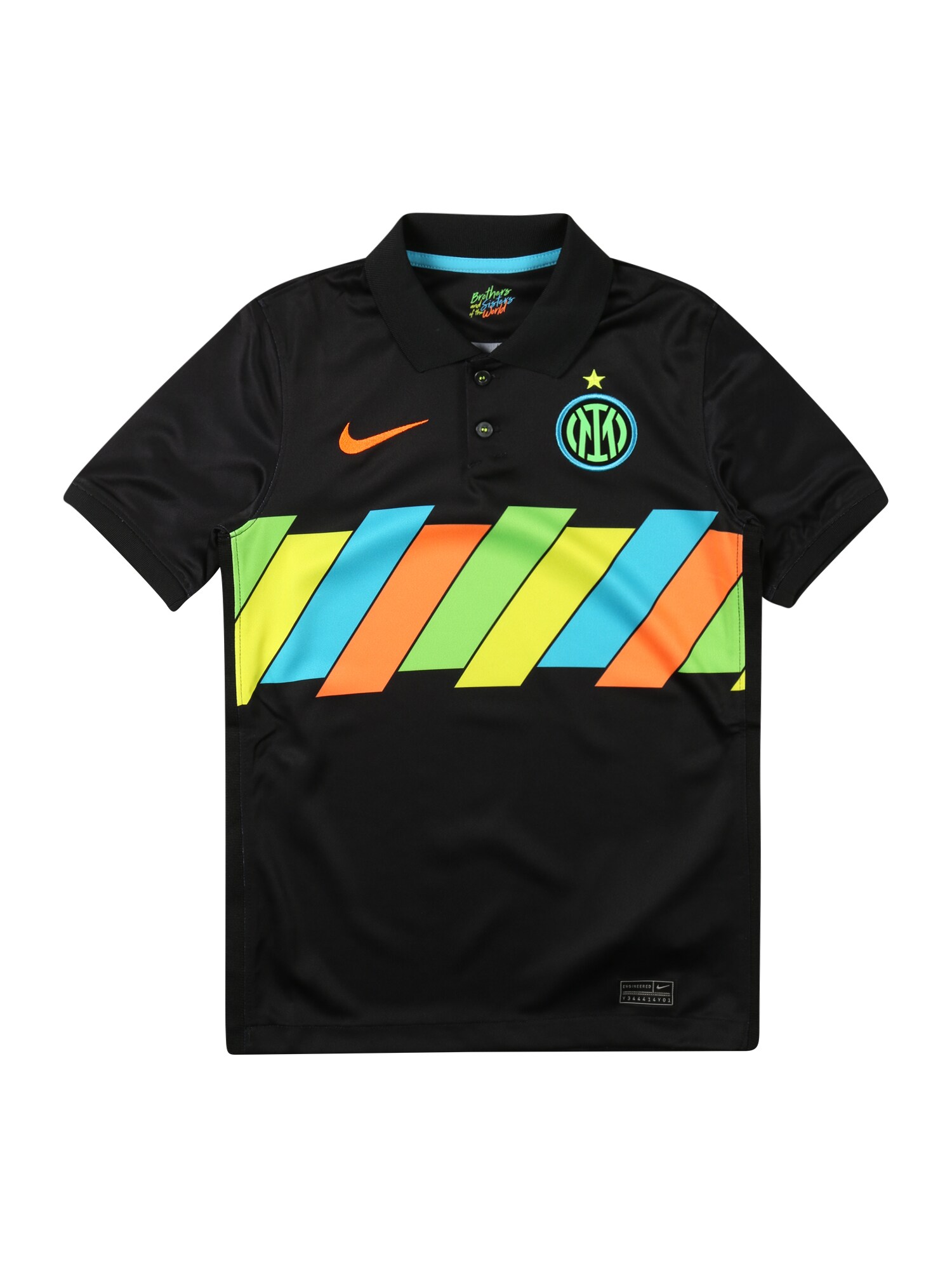 NIKE Funkcionális felső 'INTER'  fekete / vegyes színek