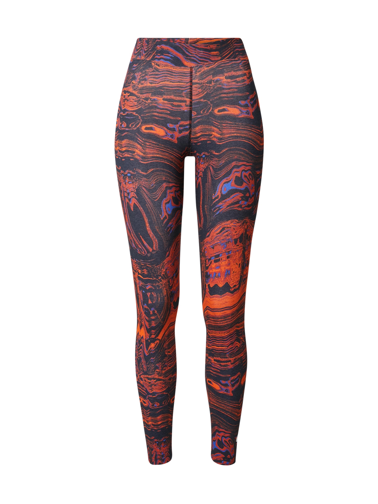 Nike Sportswear Leggings  fekete / narancs / világoskék