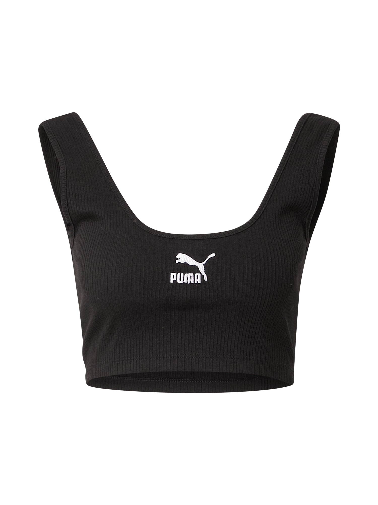 PUMA Sport top  fekete / fehér