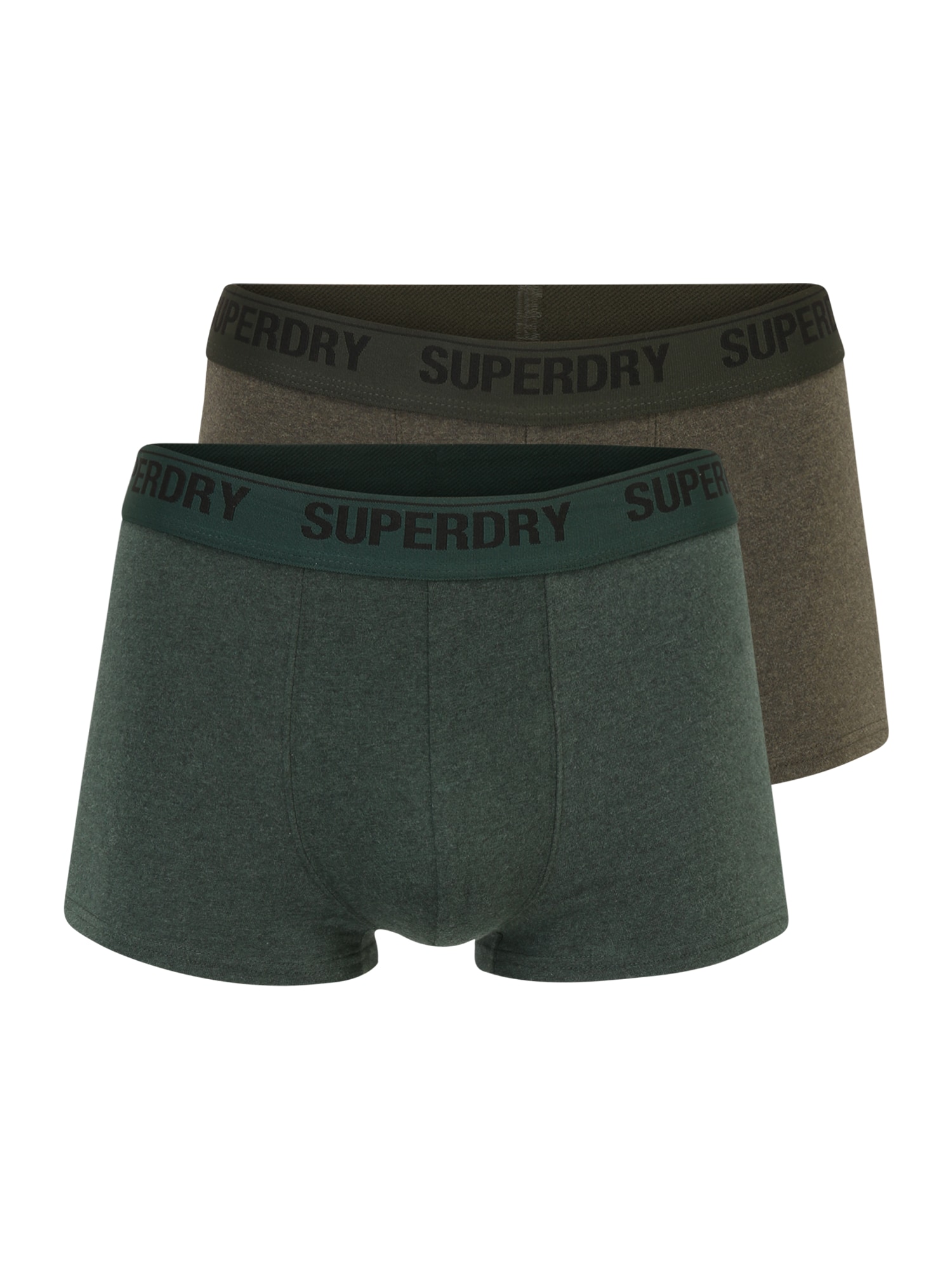 Superdry Boxeralsók  zöld melír / khaki / fekete