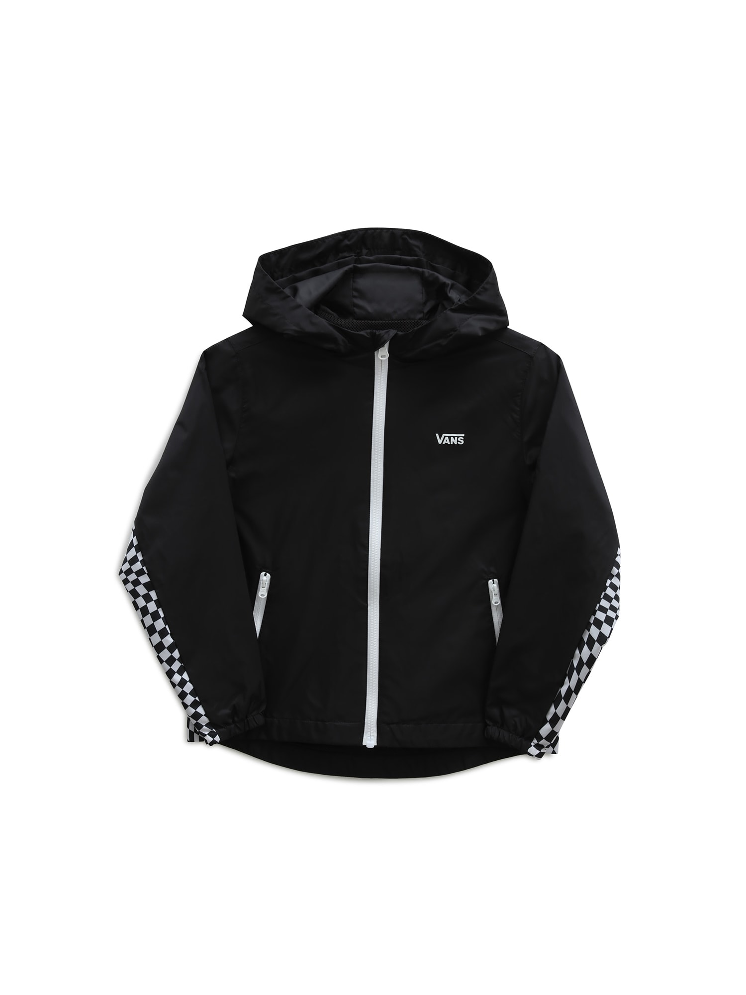 VANS Átmeneti dzseki 'Warp Check Windbreaker'  fekete / fehér