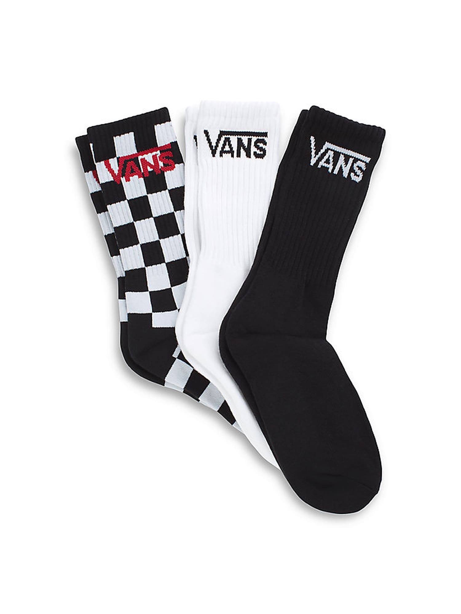 VANS Zokni 'BY CLASSIC CREW BOYS (1-6)'  fekete / fehér / piros