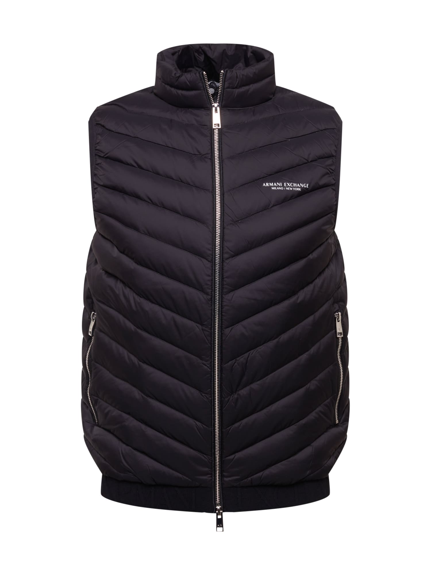 ARMANI EXCHANGE Mellény  fekete / fehér