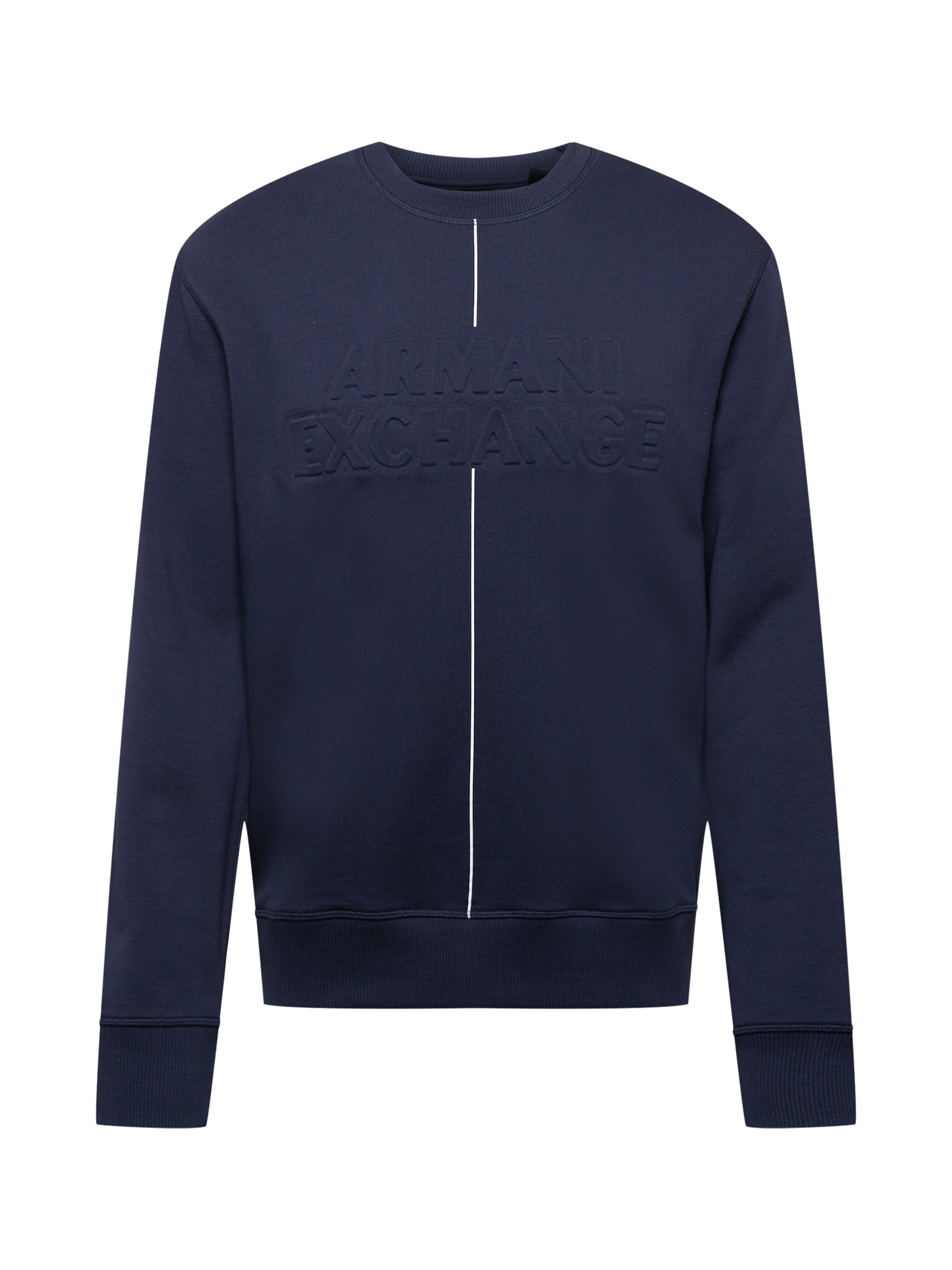 ARMANI EXCHANGE Tréning póló  sötétkék / fehér