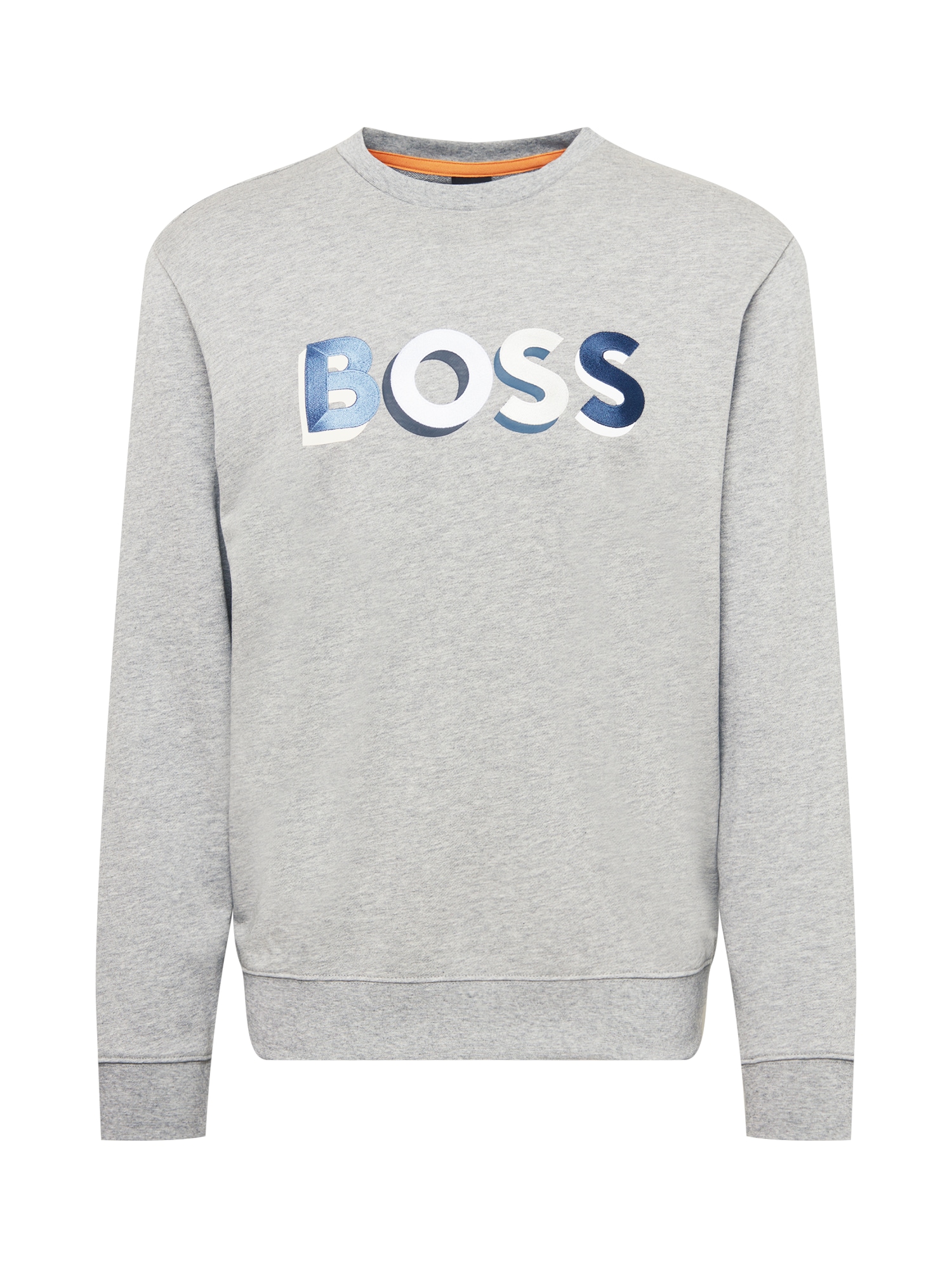 BOSS Orange Tréning póló  ezüstszürke / fehér / kék