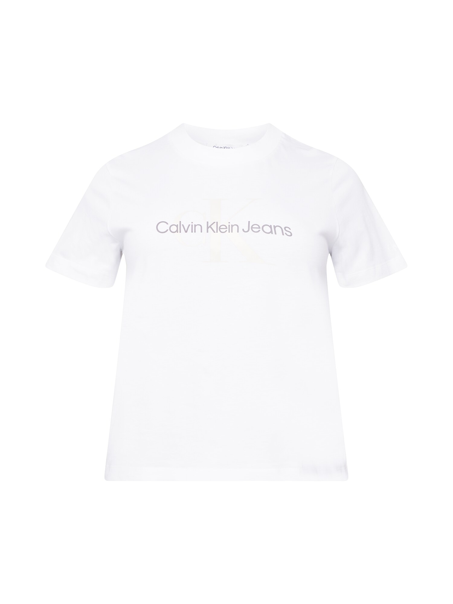 Calvin Klein Jeans Curve Póló  fehér / szürke