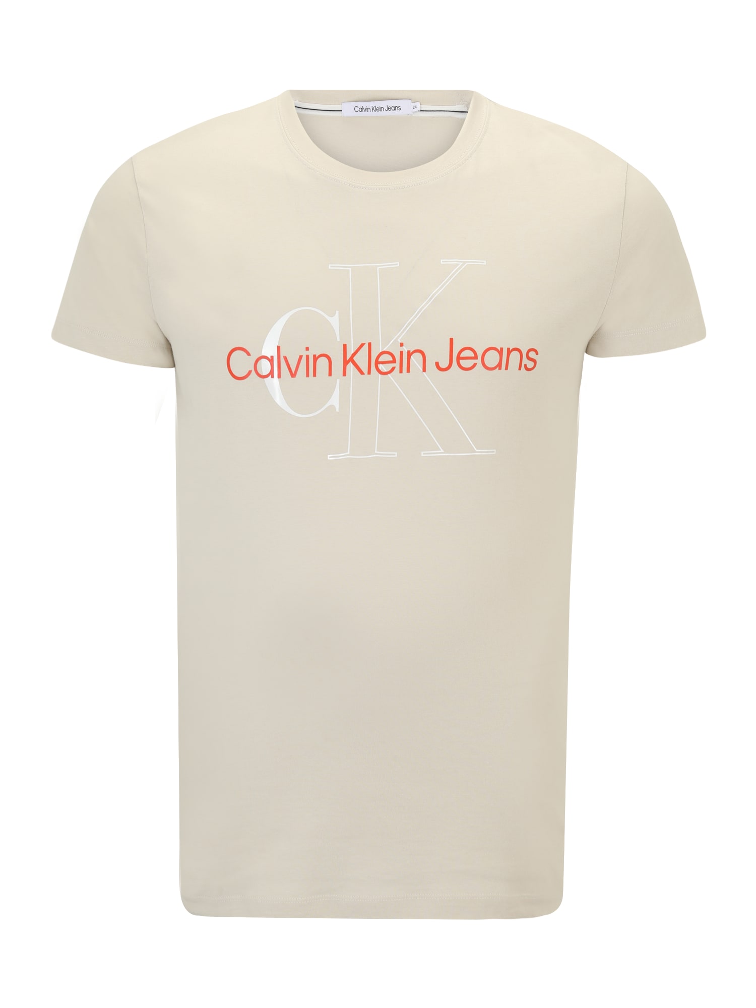 Calvin Klein Jeans Plus Póló  gitt / sötét narancssárga / fehér