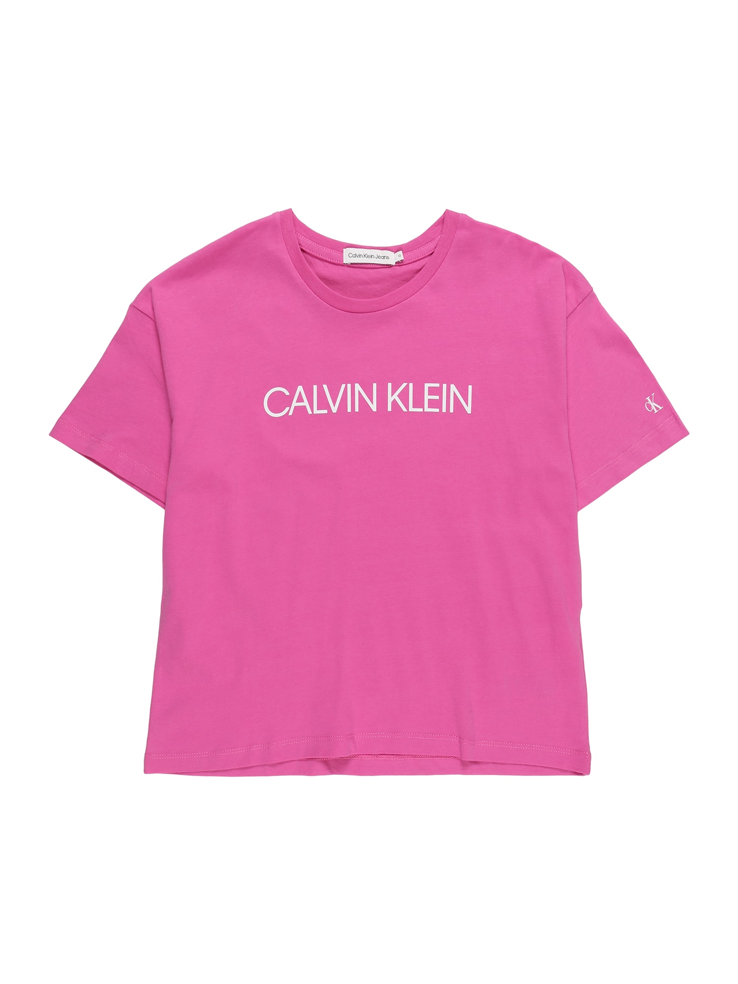 Calvin Klein Jeans Póló  fehér / fukszia