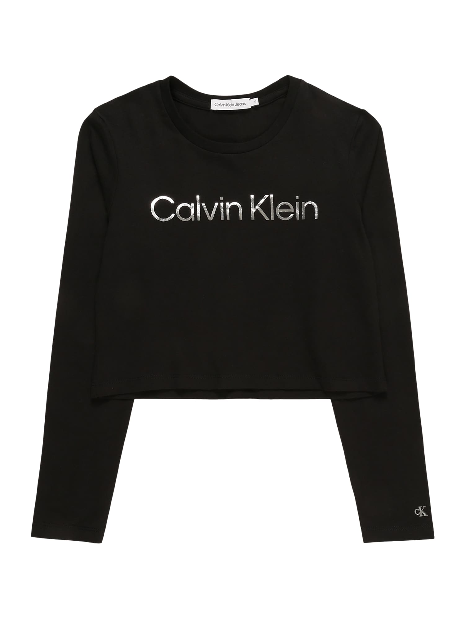 Calvin Klein Jeans Póló  fekete / fehér