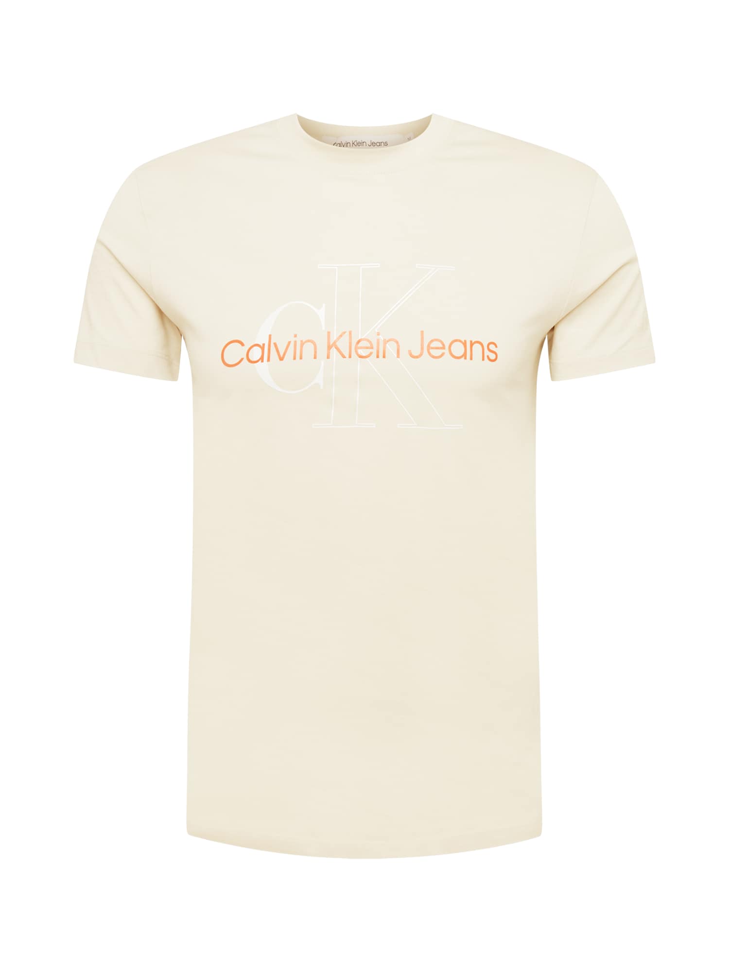 Calvin Klein Jeans Póló  gitt / fehér / narancs