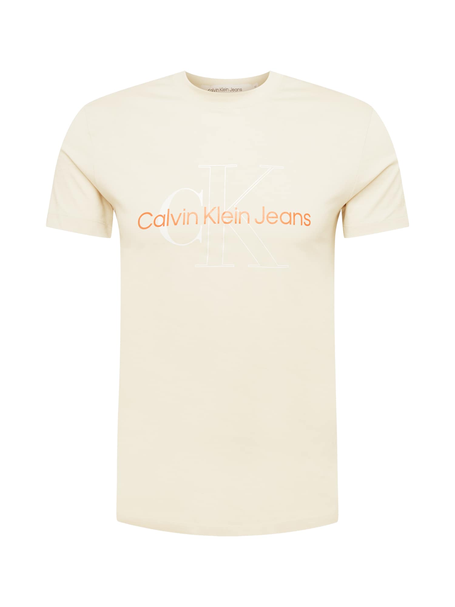 Calvin Klein Jeans Póló  gitt / fehér / narancs