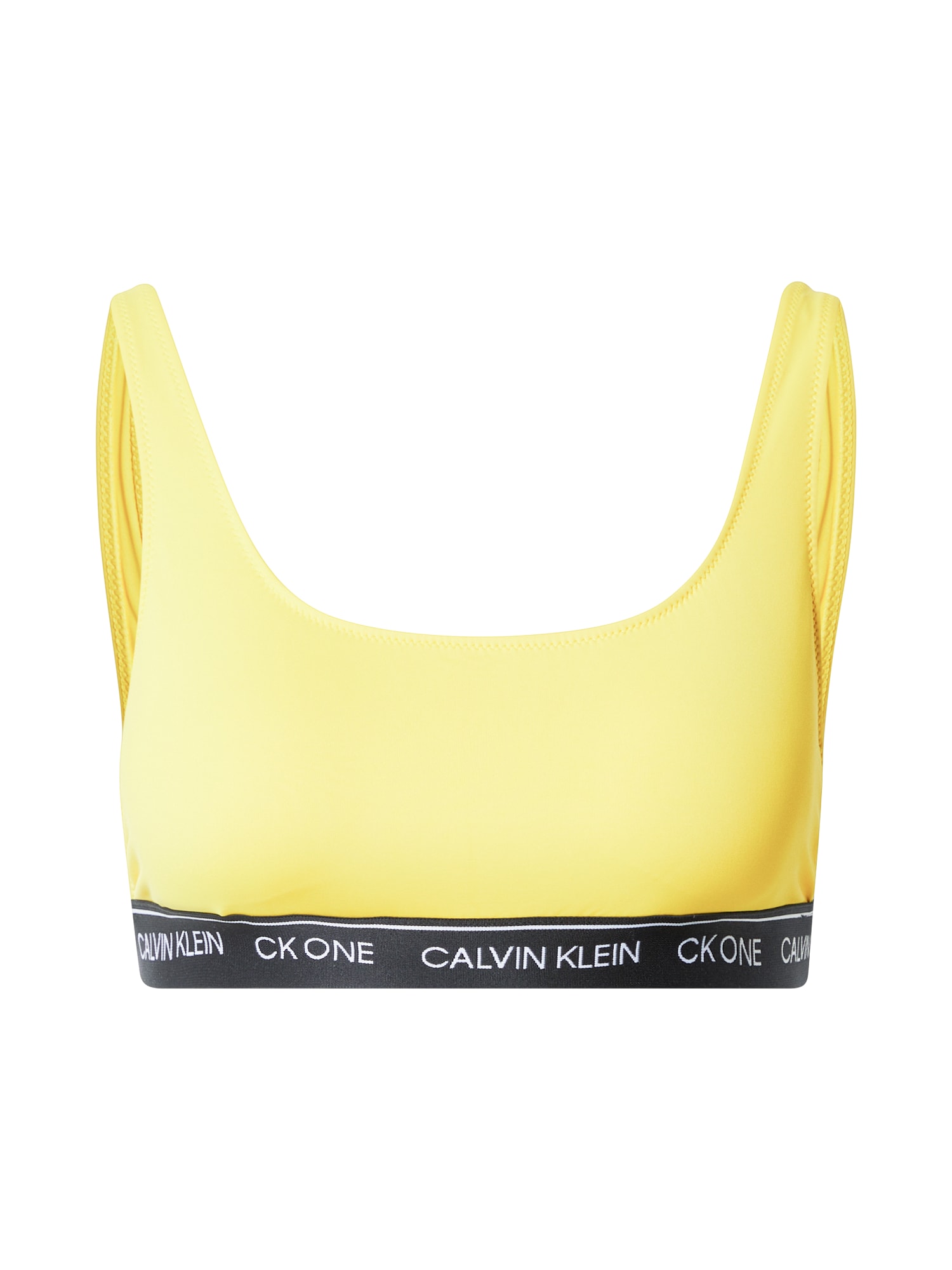 Calvin Klein Swimwear Bikini felső  sárga / fehér / fekete