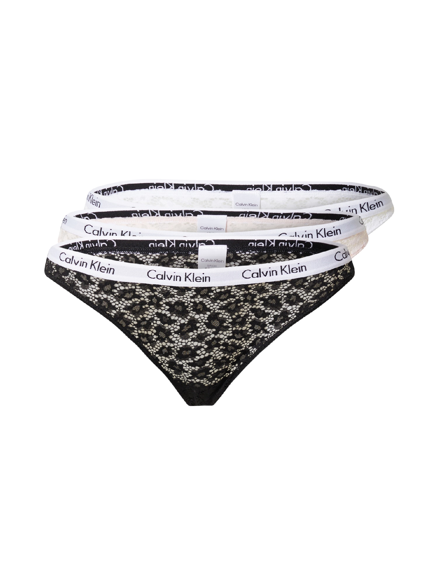Calvin Klein Underwear Slip  fekete / fehér / bézs