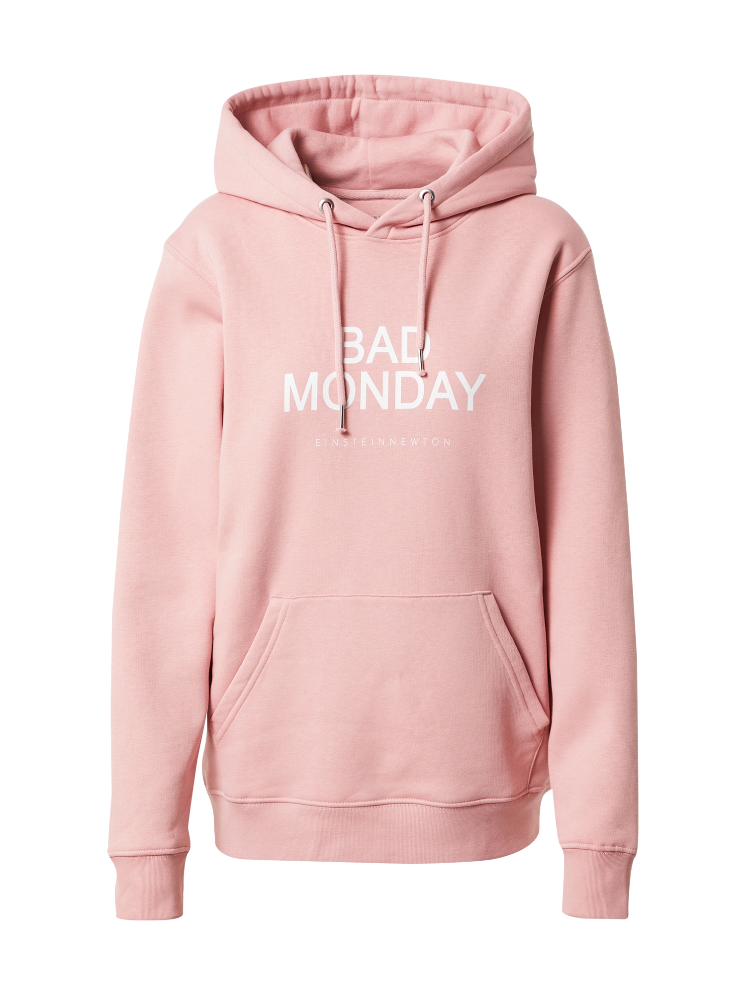 EINSTEIN & NEWTON Tréning póló 'Bad Monday'  rózsaszín / fehér