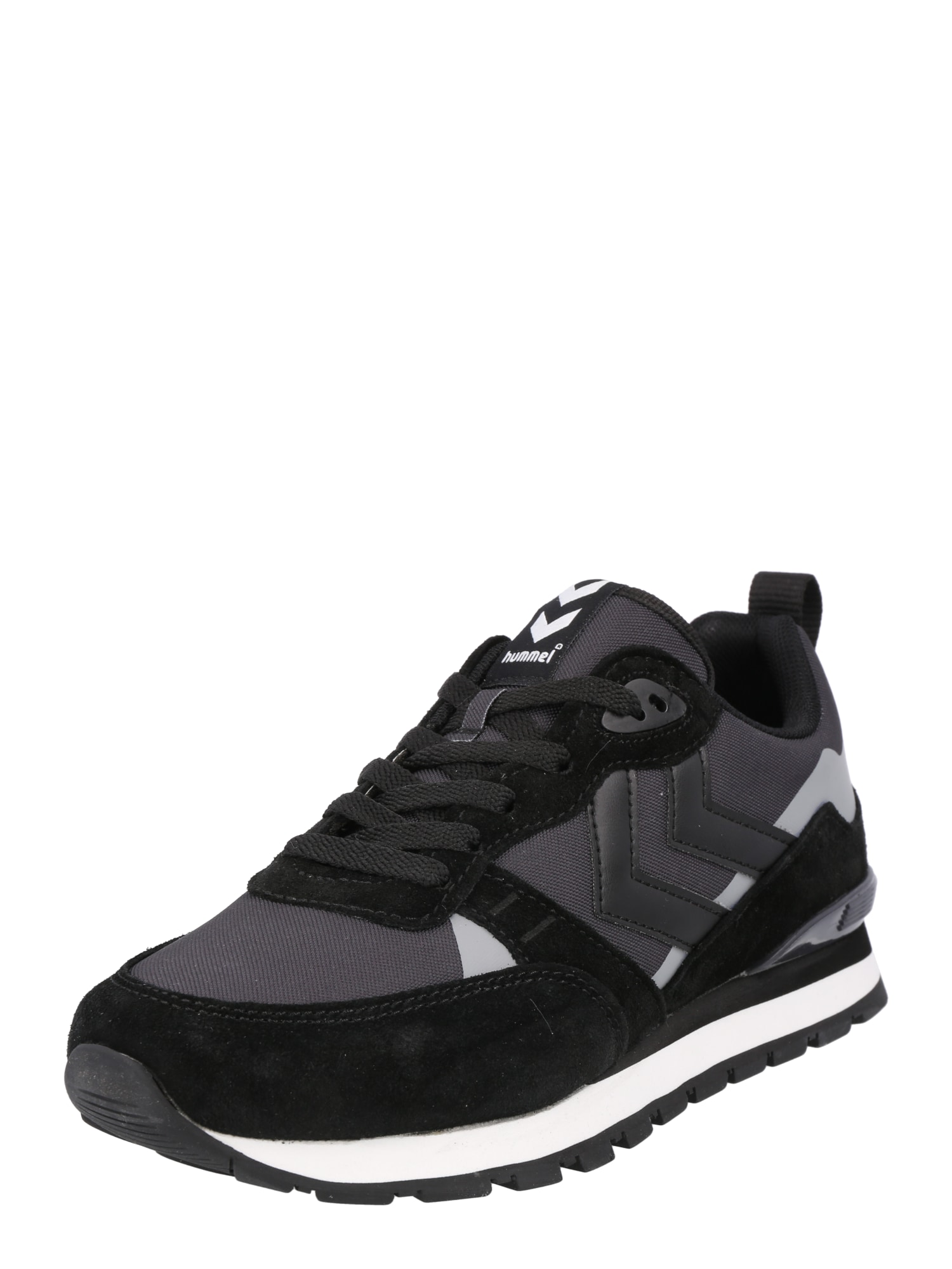 Hummel Rövid szárú edzőcipők  fekete / fehér / sötétszürke