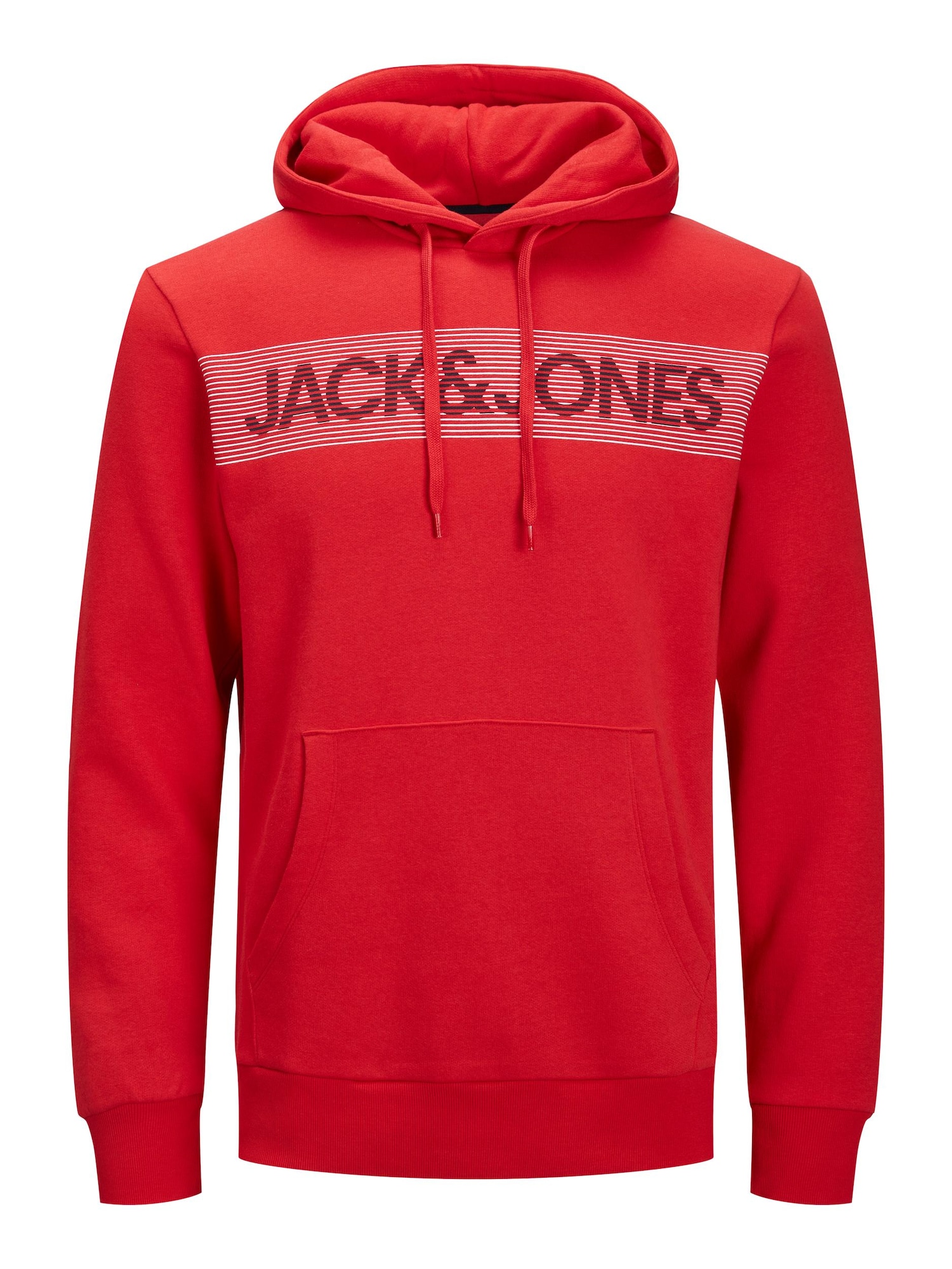 JACK & JONES Tréning póló  piros / fehér / fekete