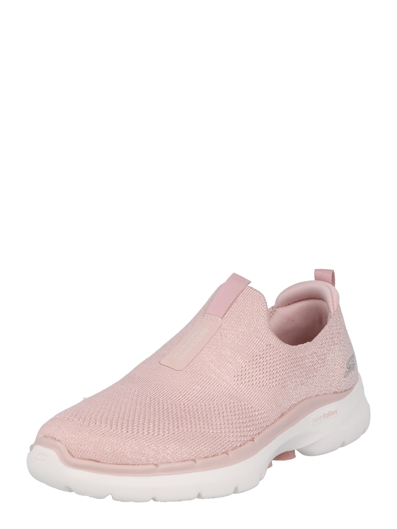 SKECHERS Belebújós cipők 'GO WALK 6'  rózsaszín / világosszürke / fehér