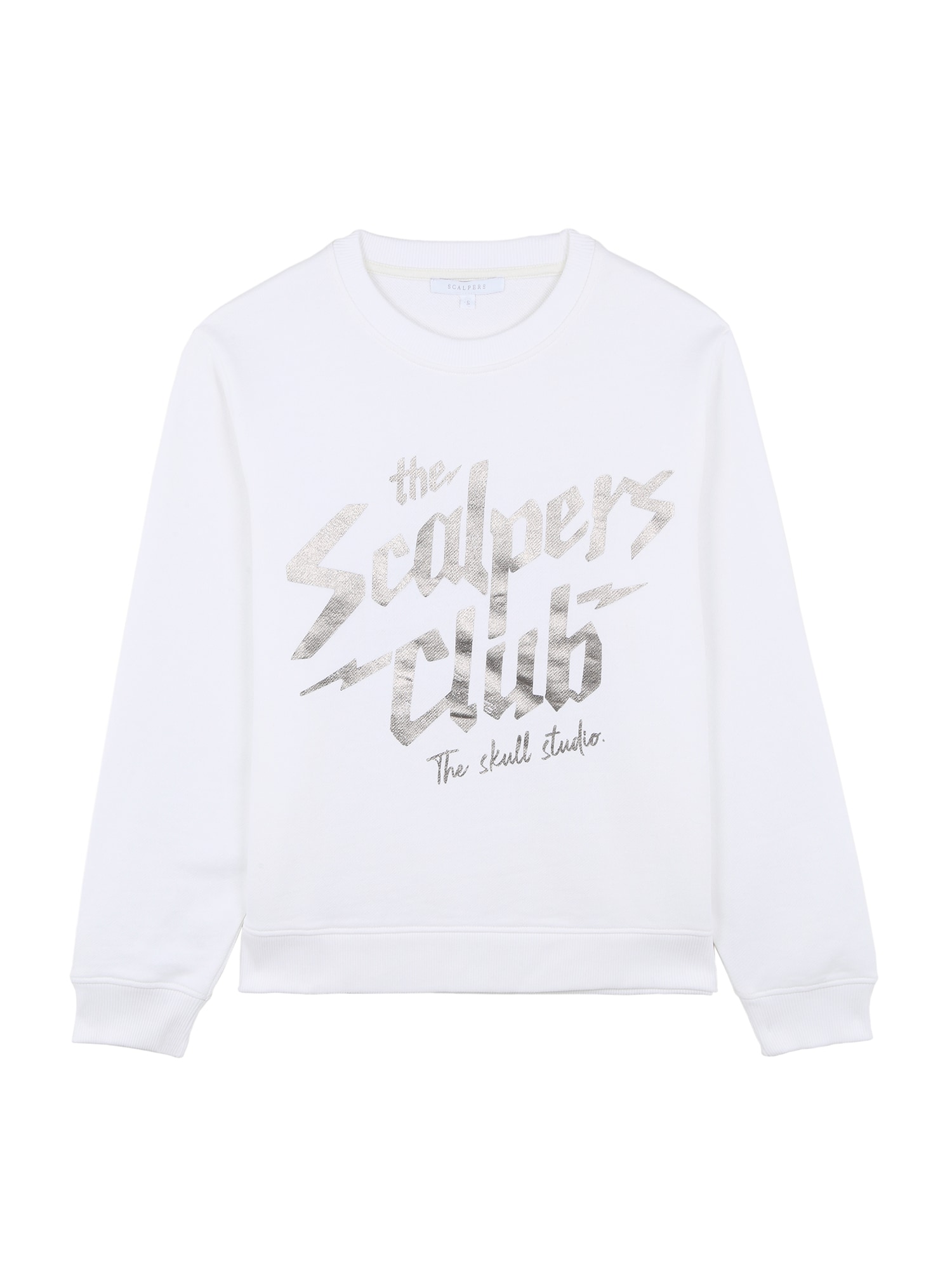 Scalpers Tréning póló 'Scalpers Club'  fehér / szürke