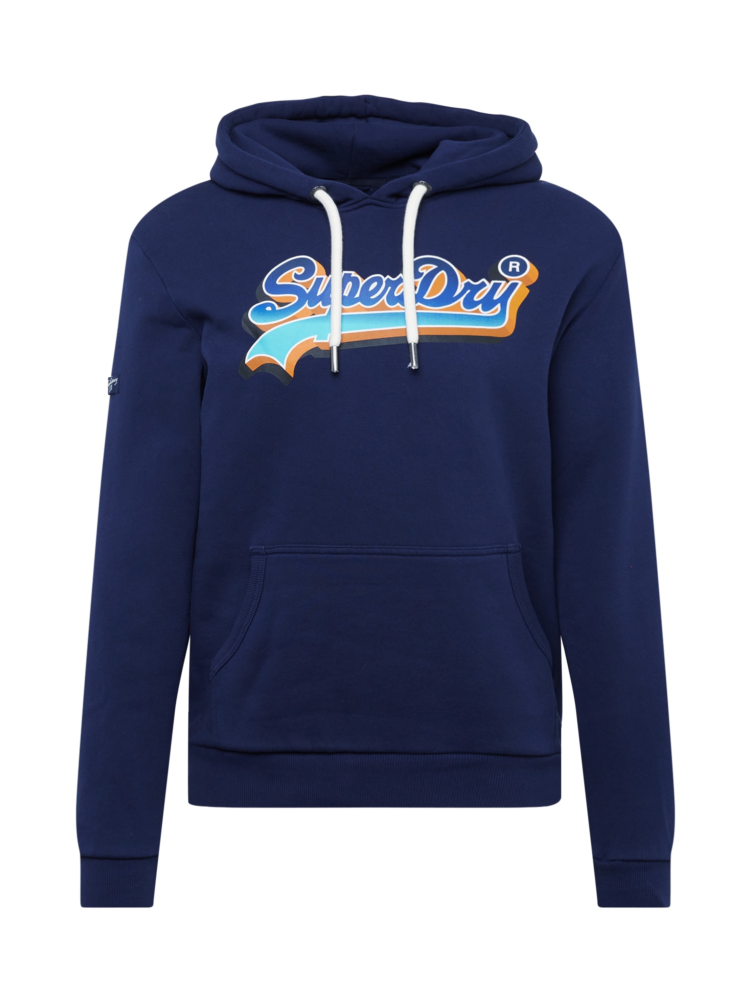Superdry Tréning póló  tengerészkék / sáfrány / fehér / vízszín / sötétkék