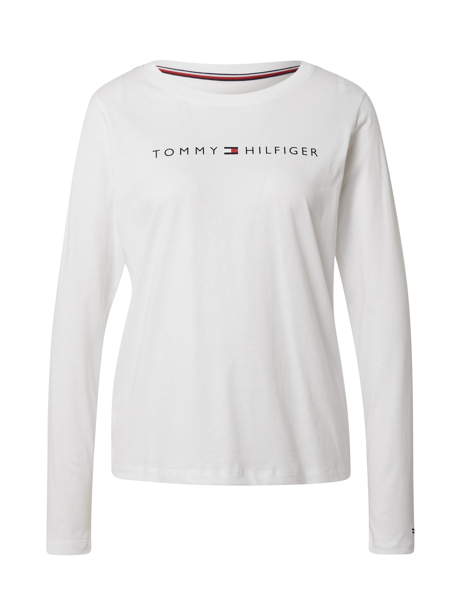 TOMMY HILFIGER Póló  fehér / tengerészkék / piros