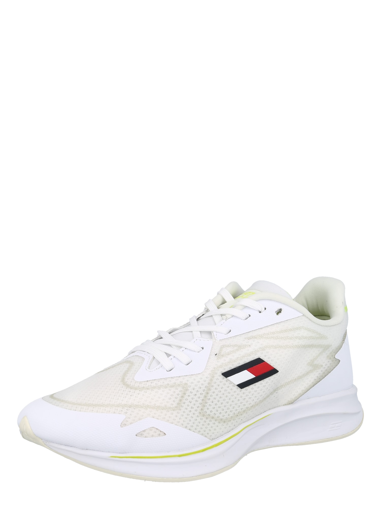 TOMMY HILFIGER Rövid szárú edzőcipők  fehér / bézs / éjkék / piros