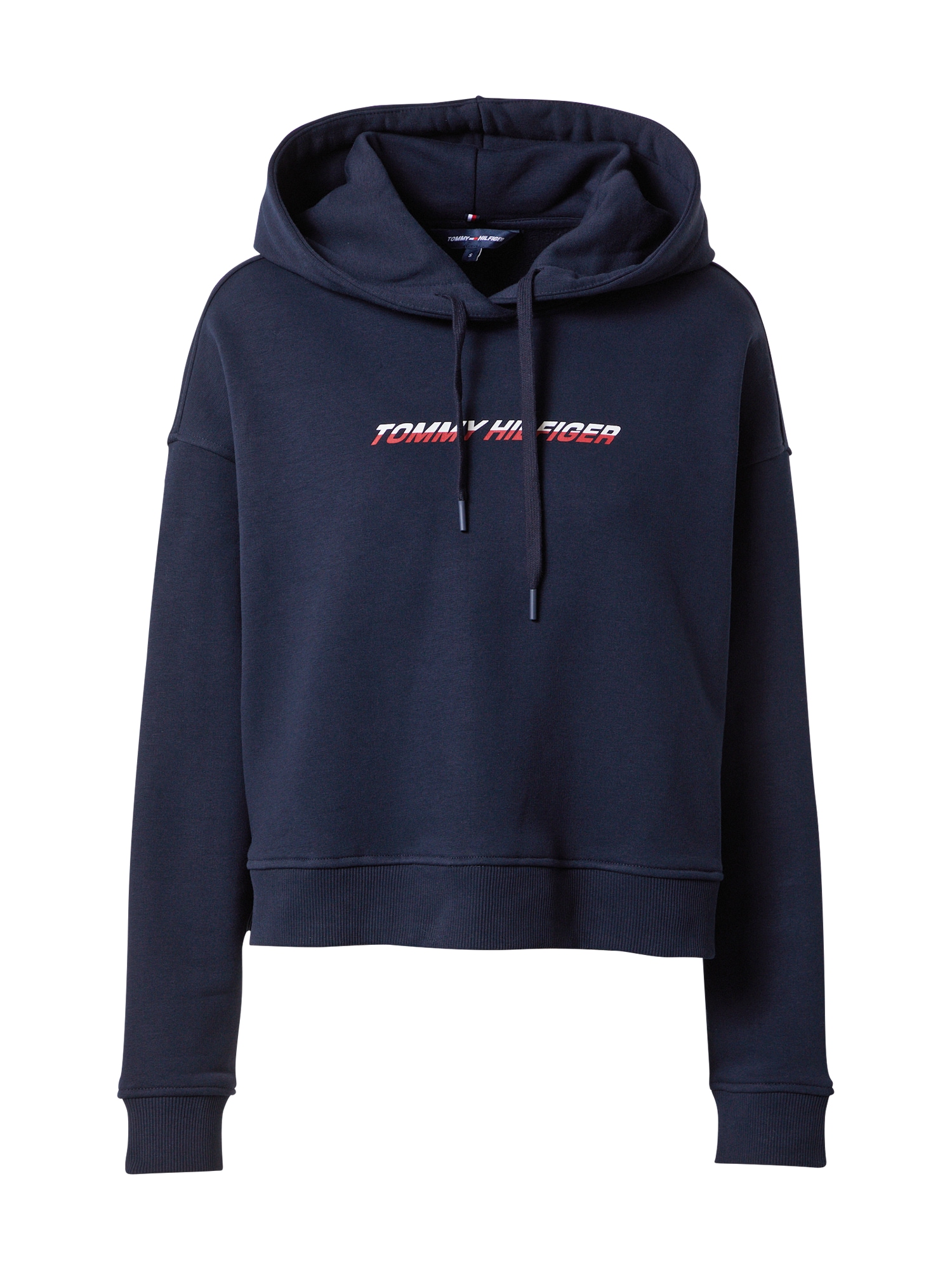 TOMMY HILFIGER Tréning póló  fehér / vérvörös / tengerészkék