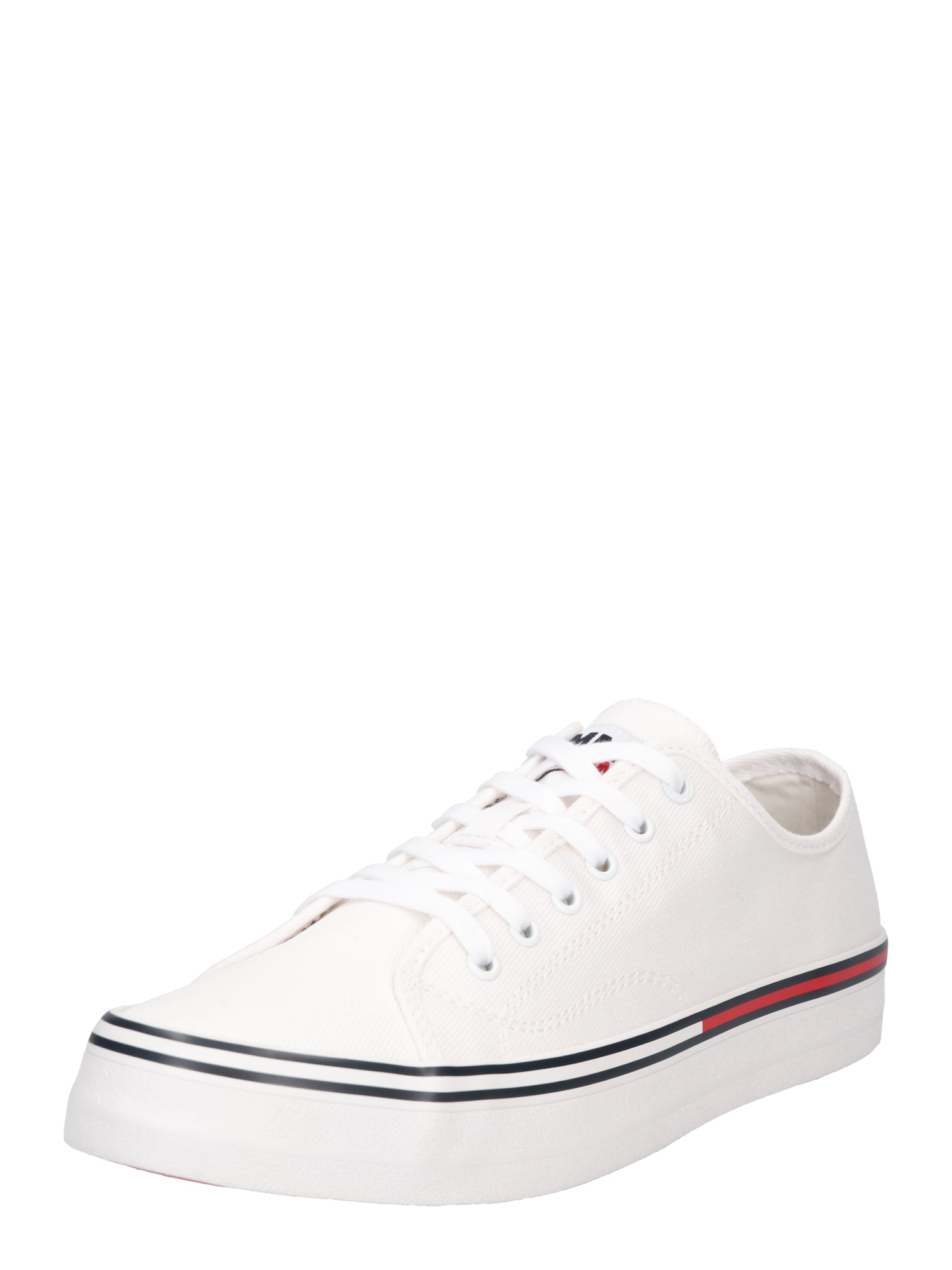 Tommy Jeans Rövid szárú edzőcipők  fehér / tengerészkék / piros