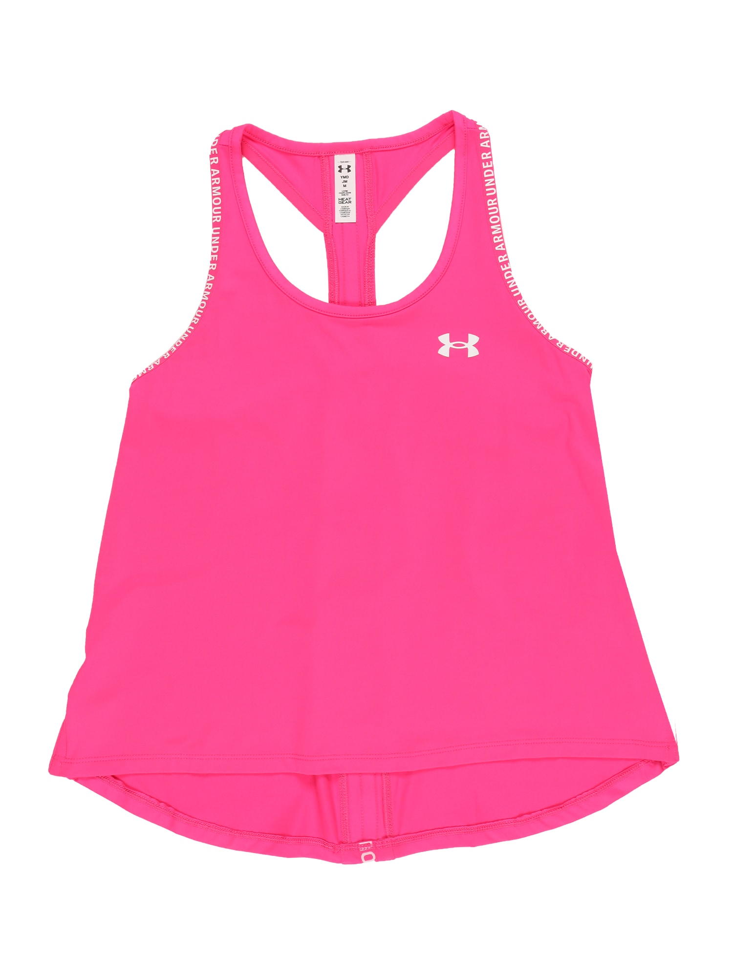 UNDER ARMOUR Sport top 'Knockout'  rózsaszín / fehér