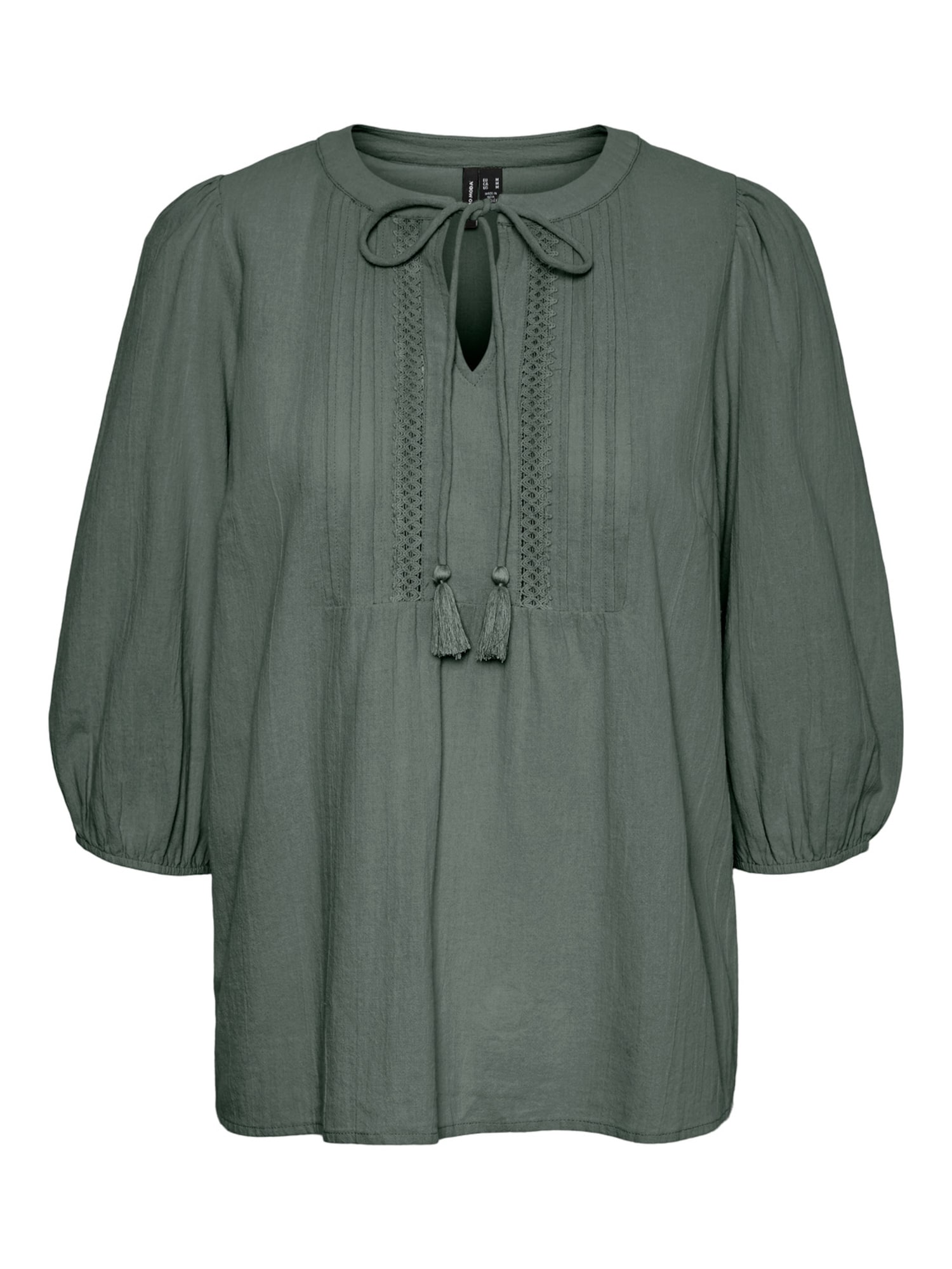 VERO MODA Blúz  sötétzöld