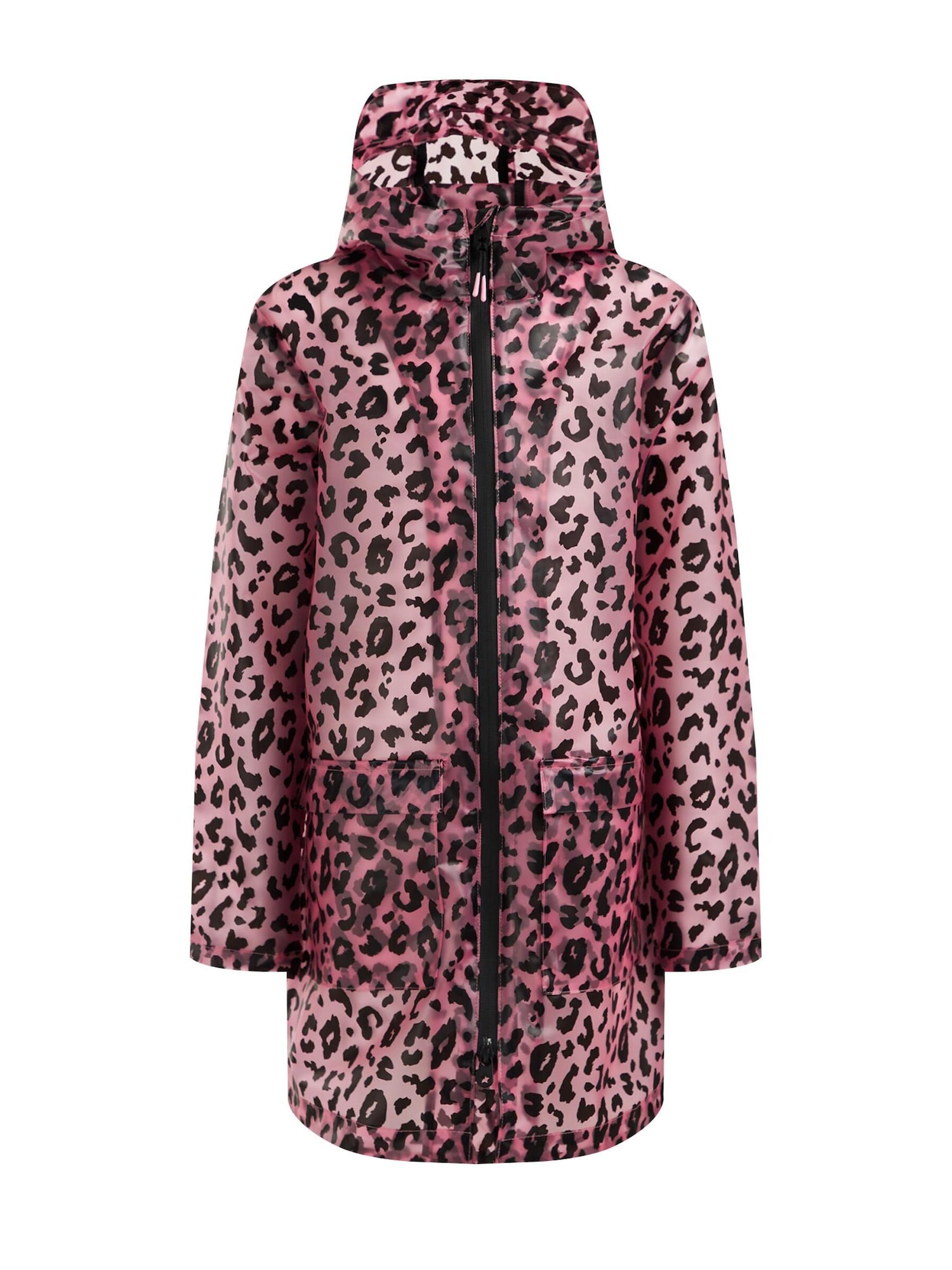 WE Fashion Kabát  rózsaszín / fekete