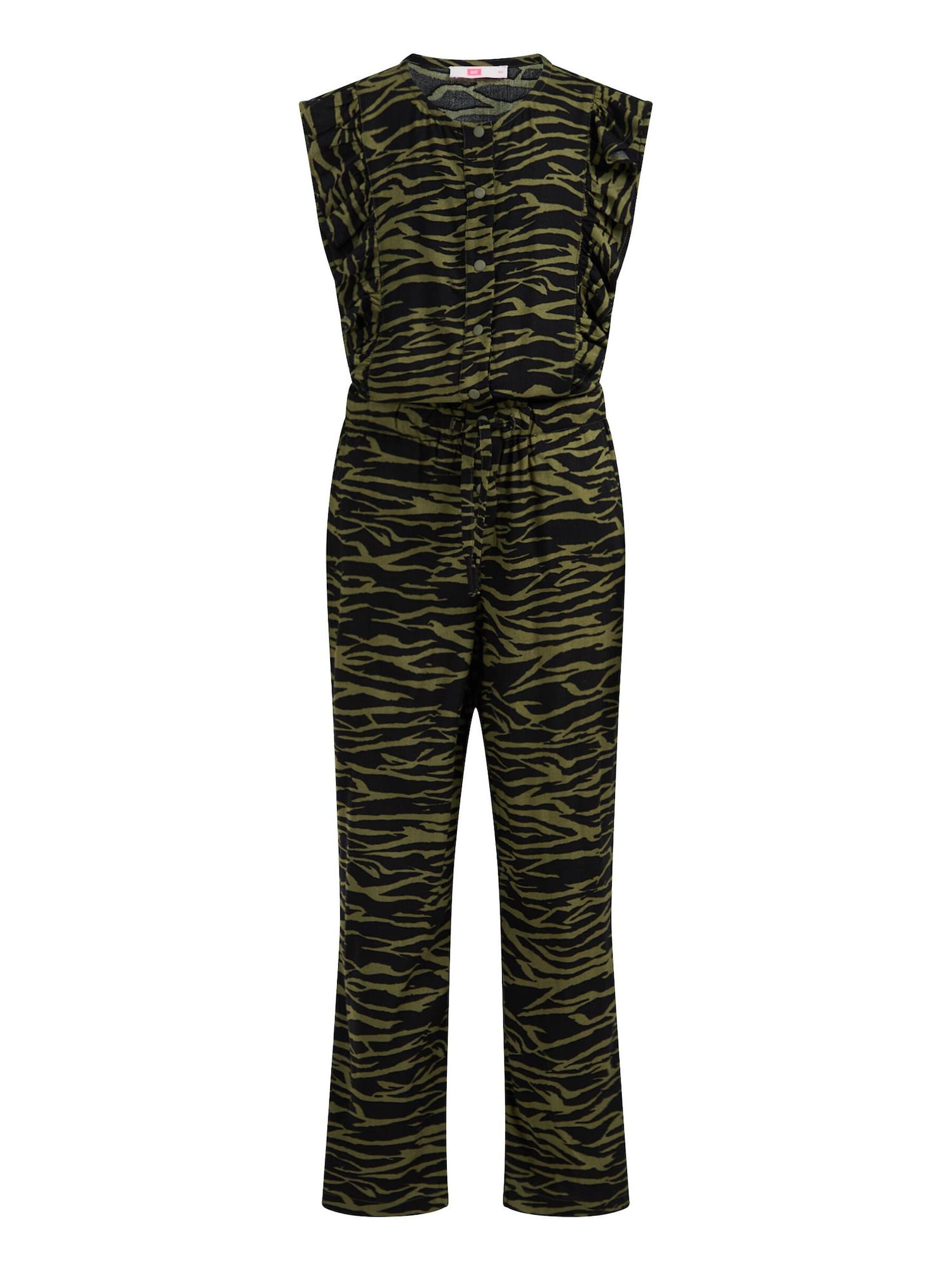 WE Fashion Kezeslábasok  khaki / fekete