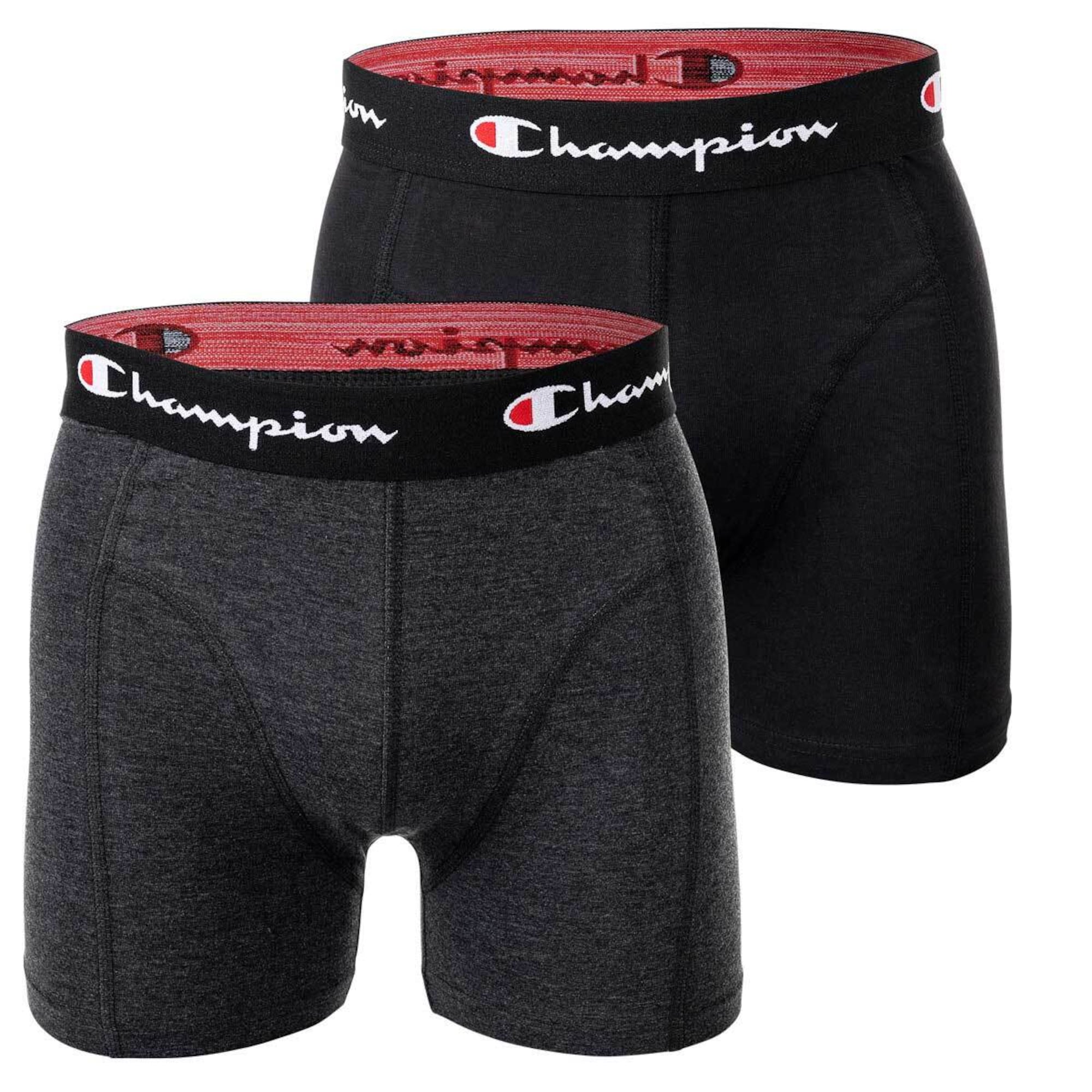 Champion Authentic Athletic Apparel Boxeralsók  szürke melír / fekete / fehér / piros