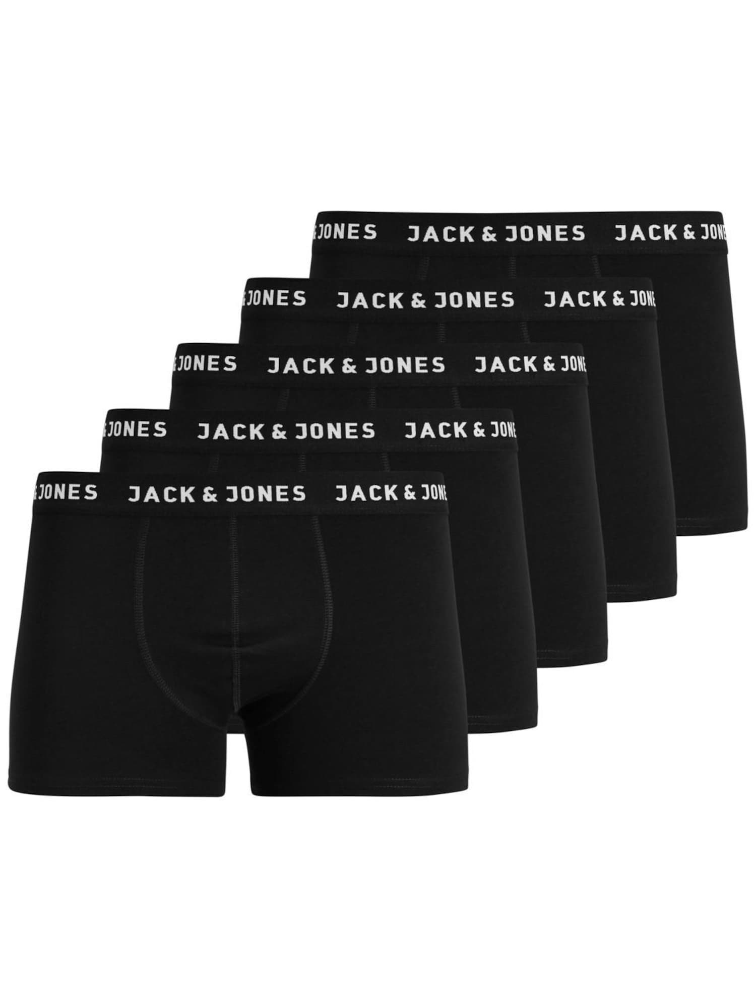 Jack & Jones Junior Alsónadrág 'Huey'  fekete / fehér