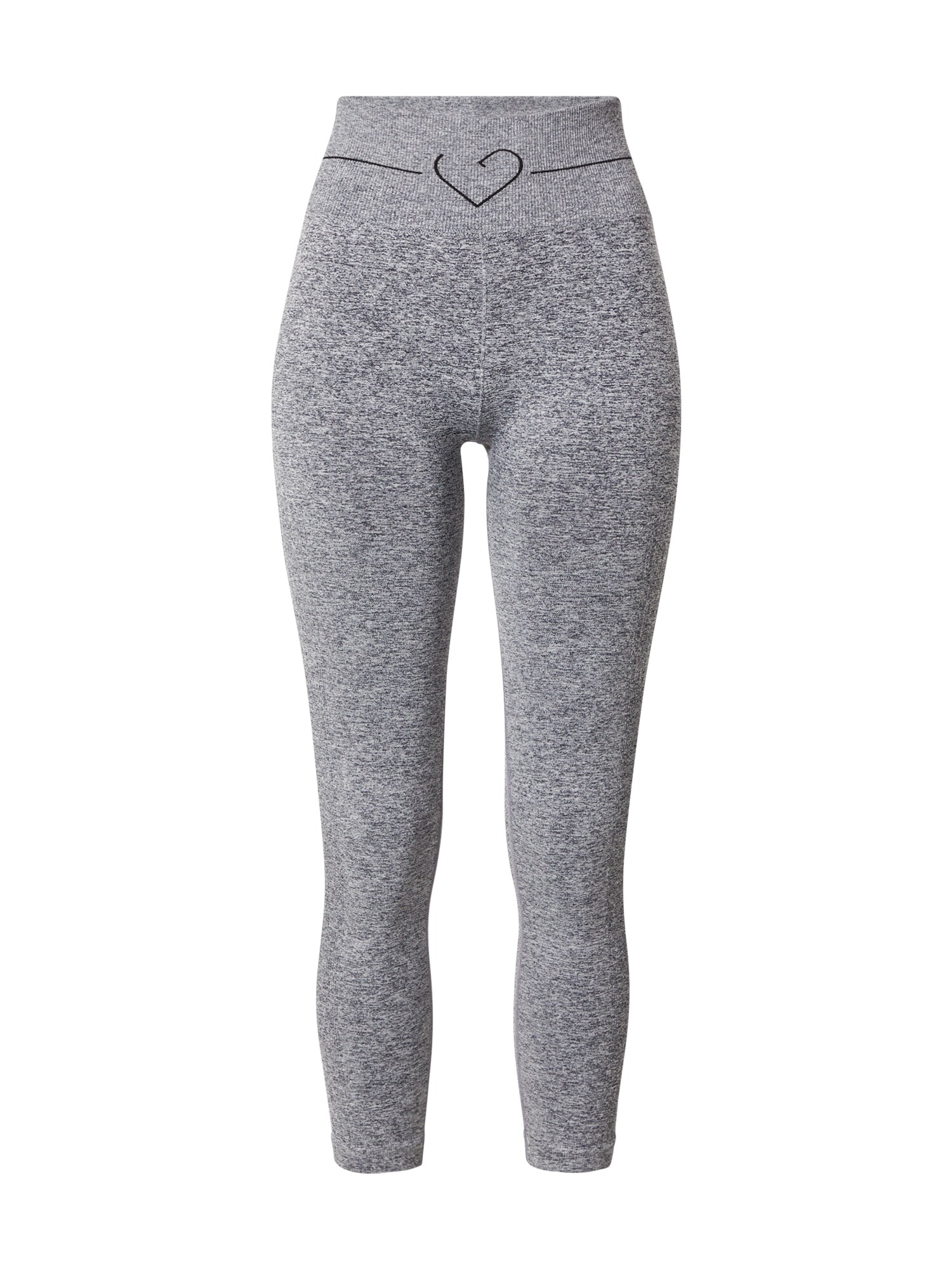 Love & Divine Leggings 'Love'  szürke / fekete